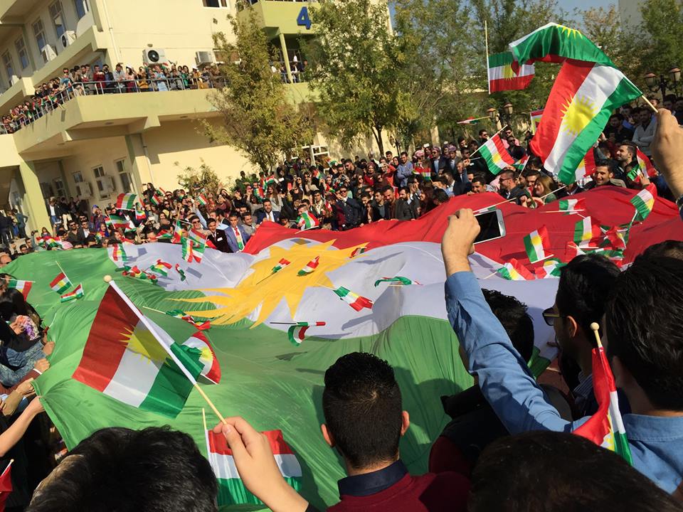 Kurds Celebrate Kurdistan Flag Day