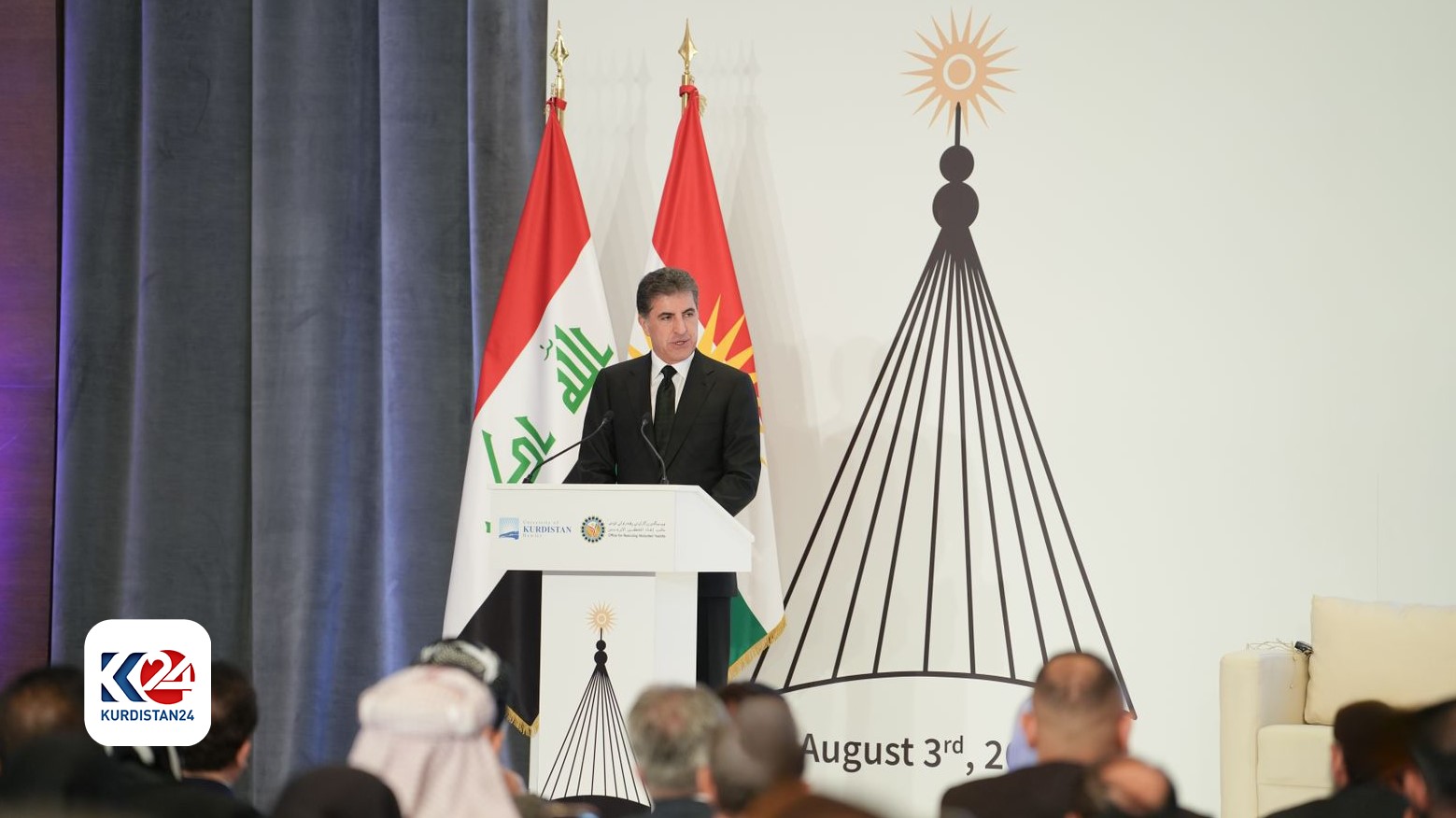 Kurdistan Region's President Nechirvan Barzani. (Photo: Kurdistan24)