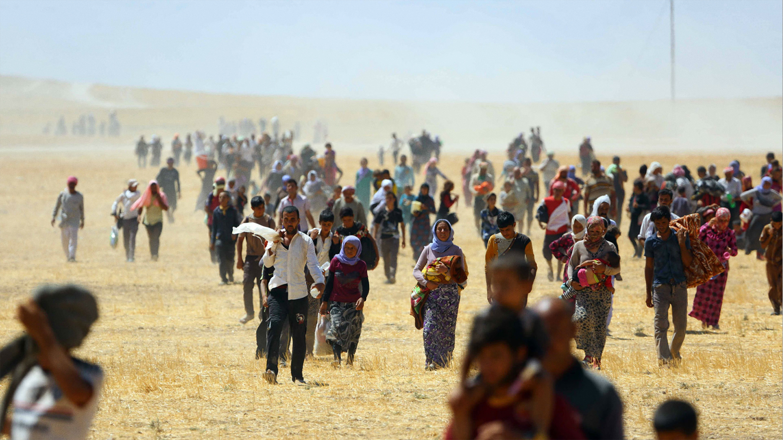 Thousands of Yezidis were rescued by Peshmerga forces as they tried to escape from Islamic State in 2014. (Photo: Emrah Yorulmaz/Anadolu Agency)