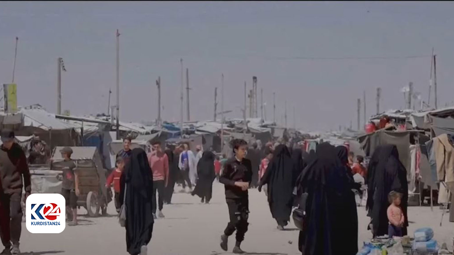 بازماندگان داعش در اردوگاه الهول نگهداری می‌شوند