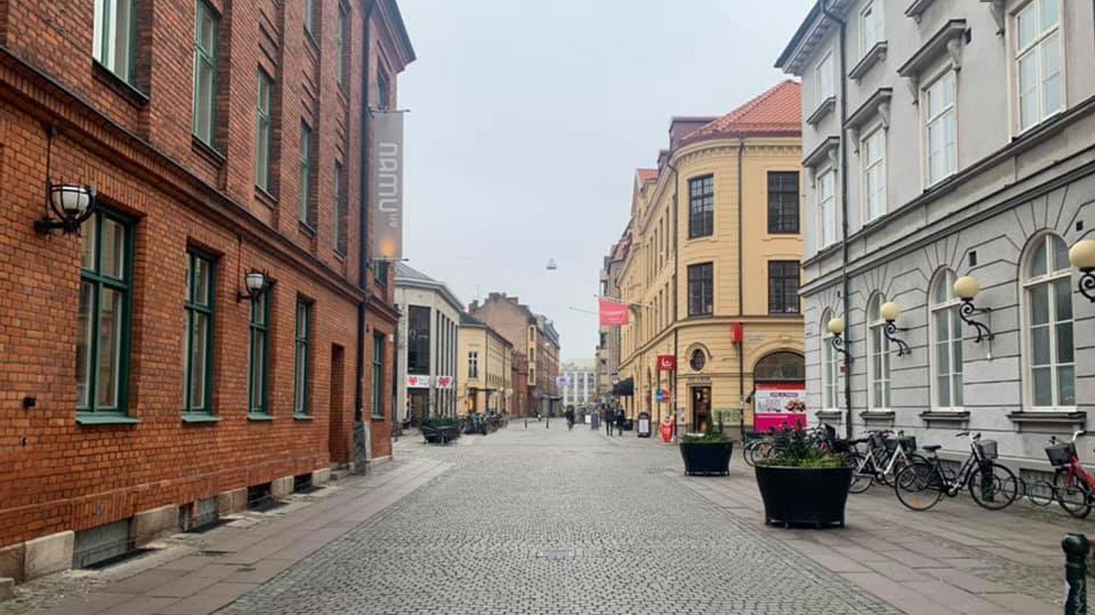 جزء من مدينة مالمو السويدية