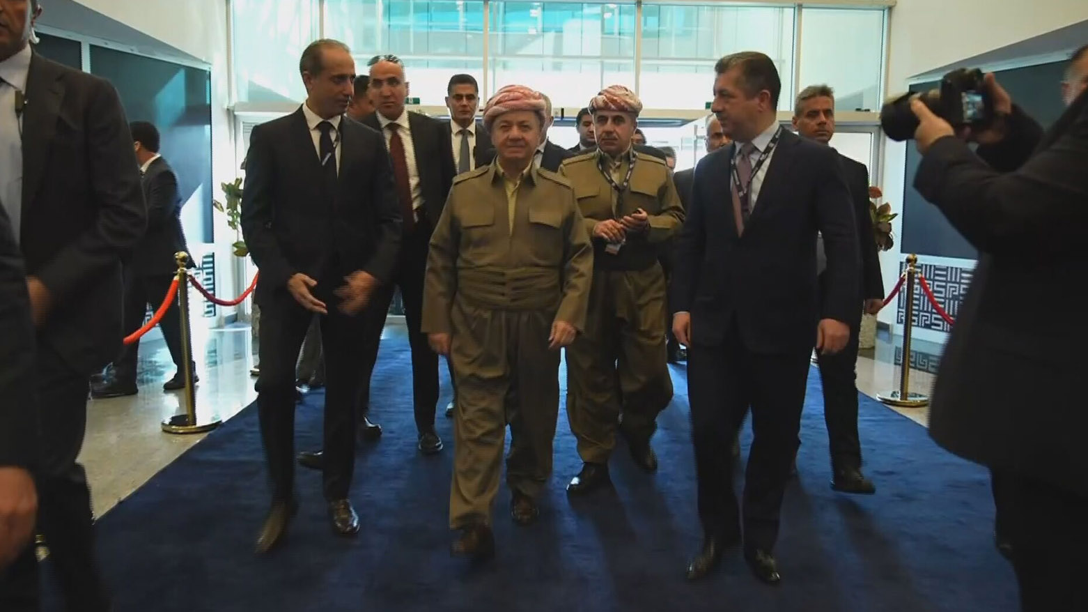 ورود پرزیدنت مسعود بارزانی به محل برگزاری مپس۲۰۲۴