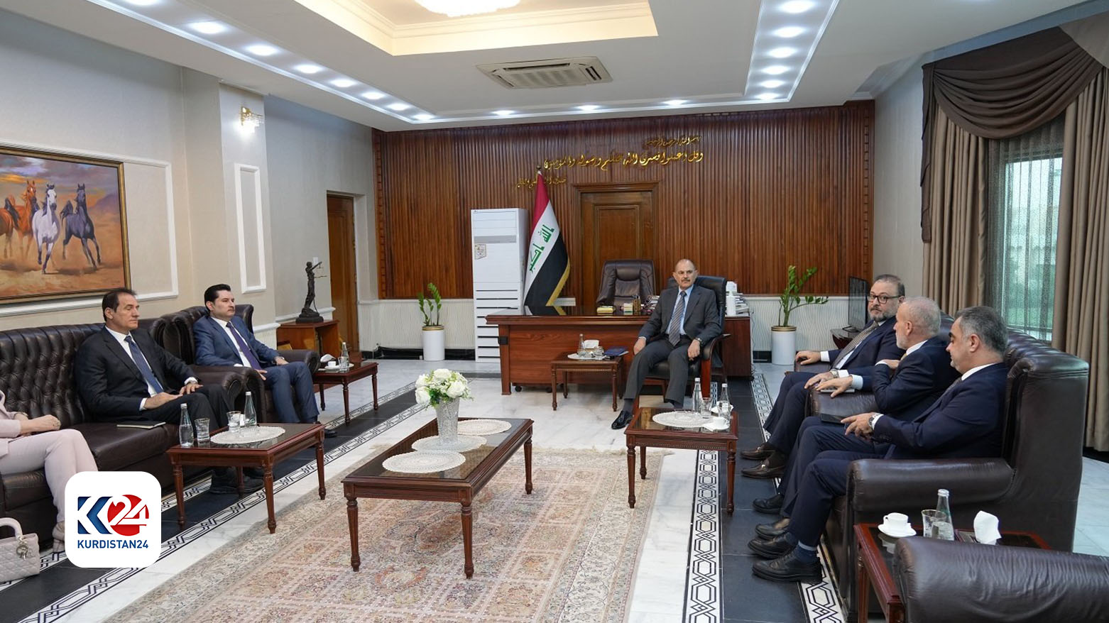 Kurdish factions' representatives met with President of the Federal Supreme Court. (Photo: Kurdistan 24)