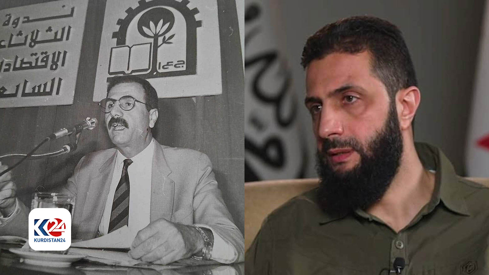 حوسێن شەرعی باوکی  ئەحمەد شەرع( محەممەد جۆلانی)