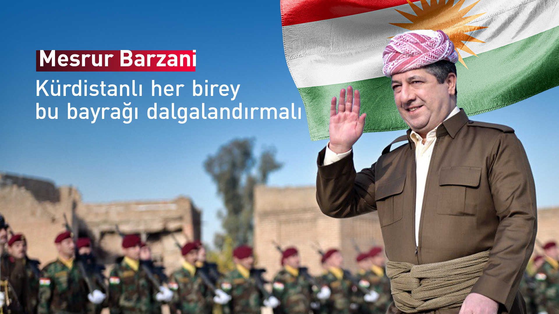 Başbakan'ın katılımıyla Kürdistan Bayrak Günü kutlandı