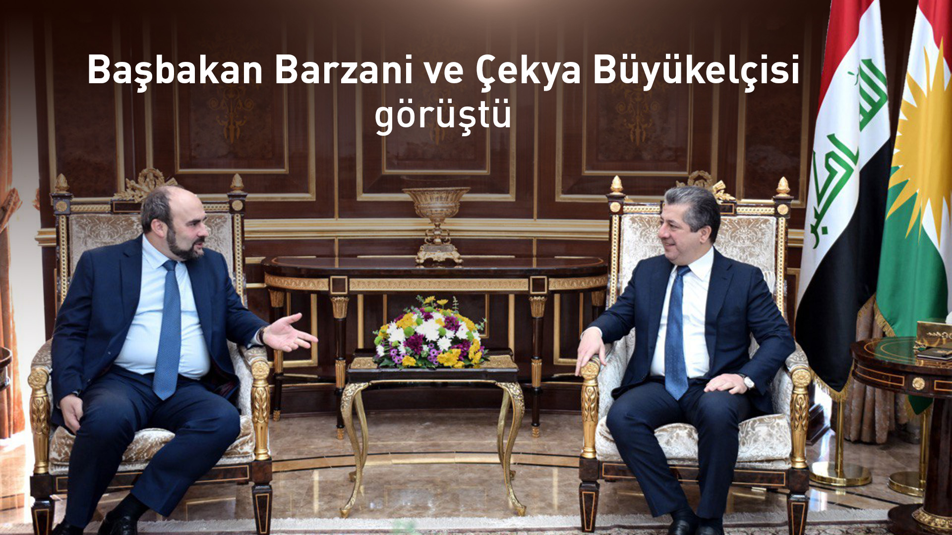 Başbakan Barzani ile Çekya'nın Irak Büyükelçisi bölgenin mali haklarını görüştü