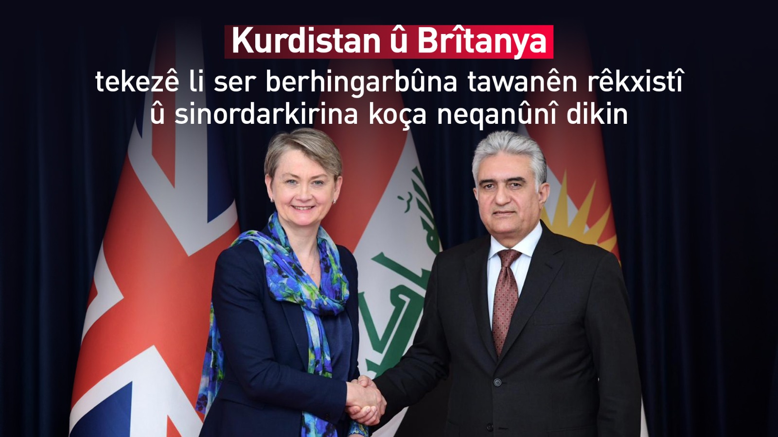 Rêber Ehmed û Yvette Cooper