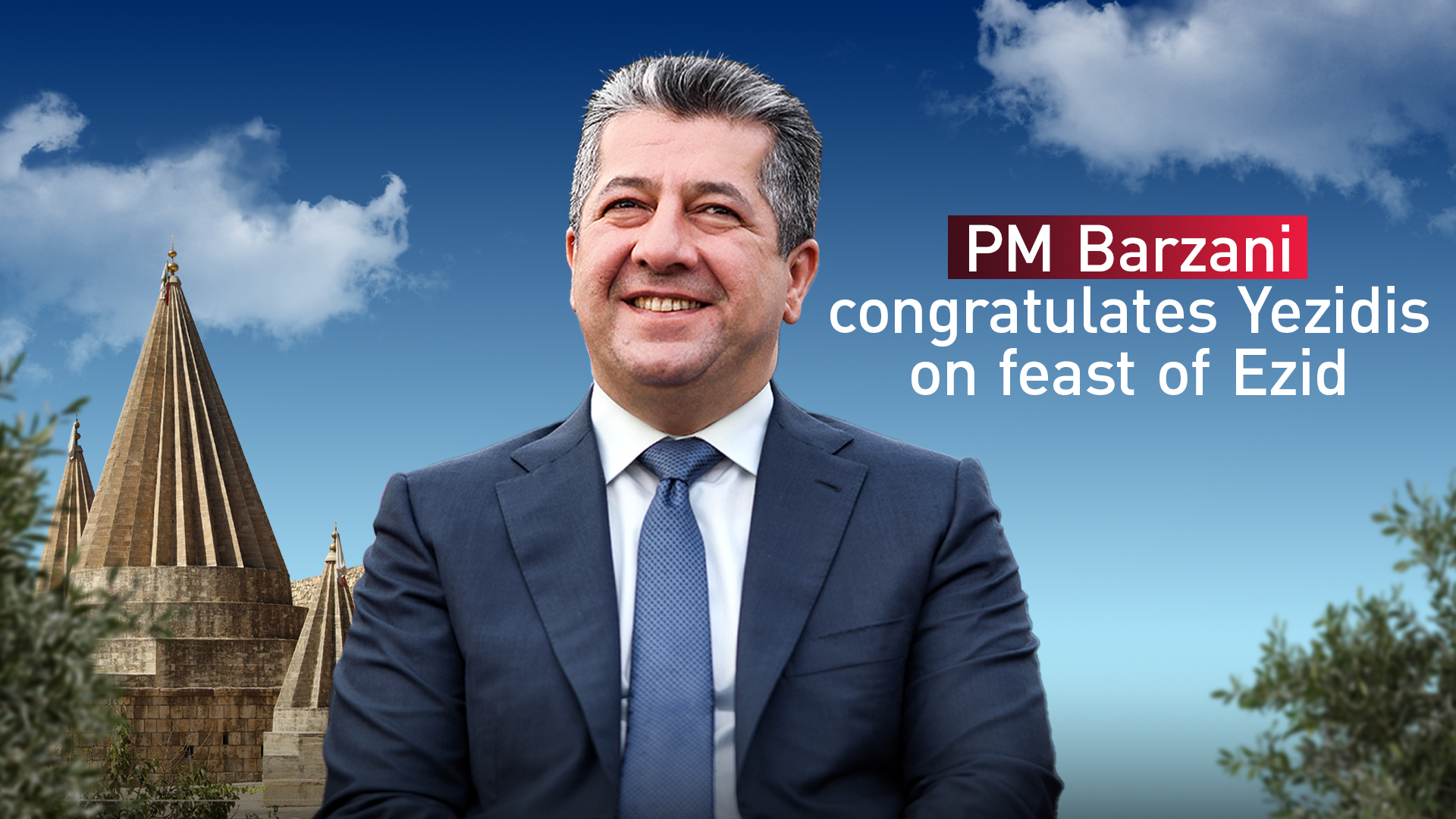 Kurdistan Region Prime Minister Masrour Barzani. (Photo: Designed by Kurdistan24)