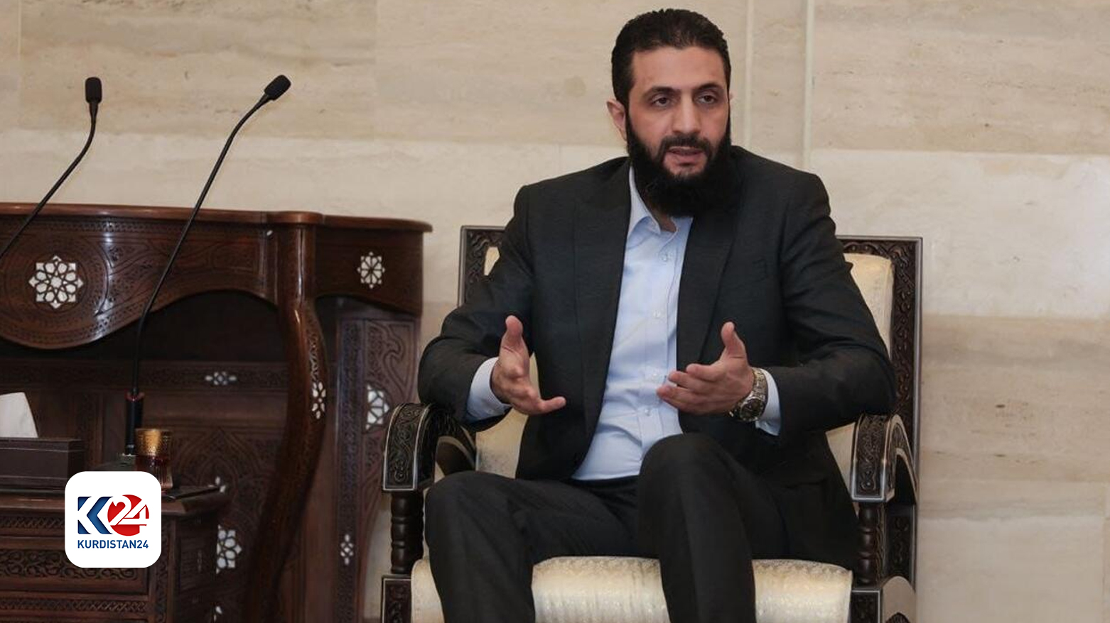 ‌أحمد الشرع عقد "لقاءً إيجابياً" مع وفد دبلوماسي أمريكي في دمشق