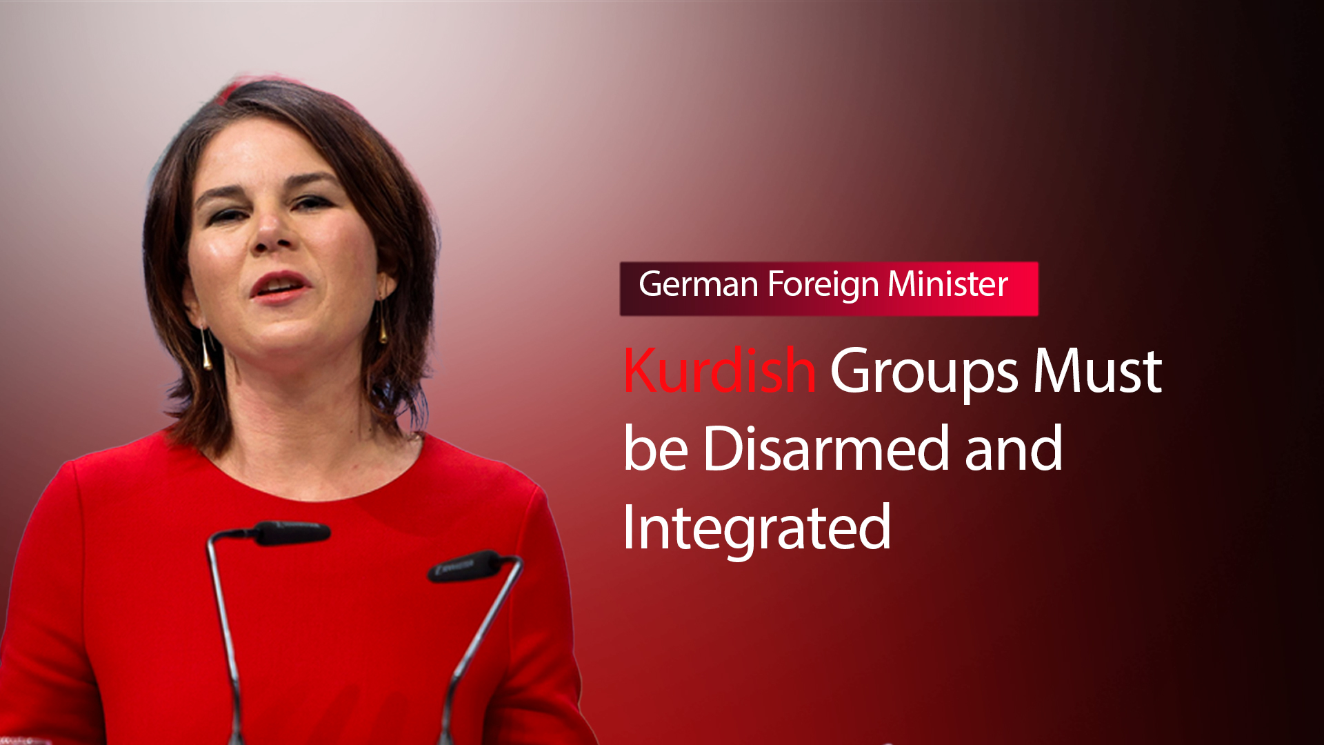 German Foreign Minister Annalena Baerbock. (Photo: Kurdistan24)