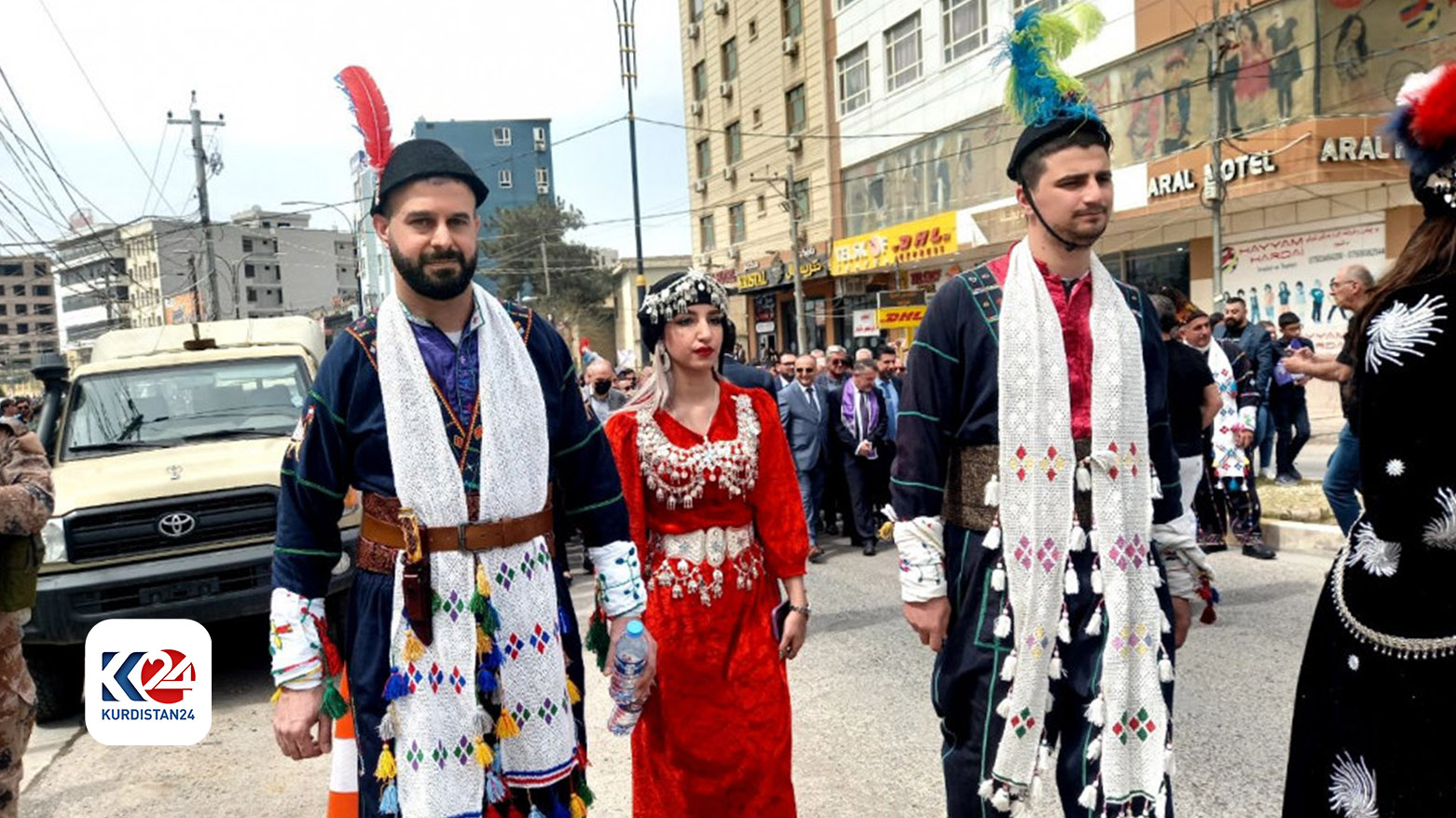 ژمارەیەک کریستییان لە شاری دهۆک