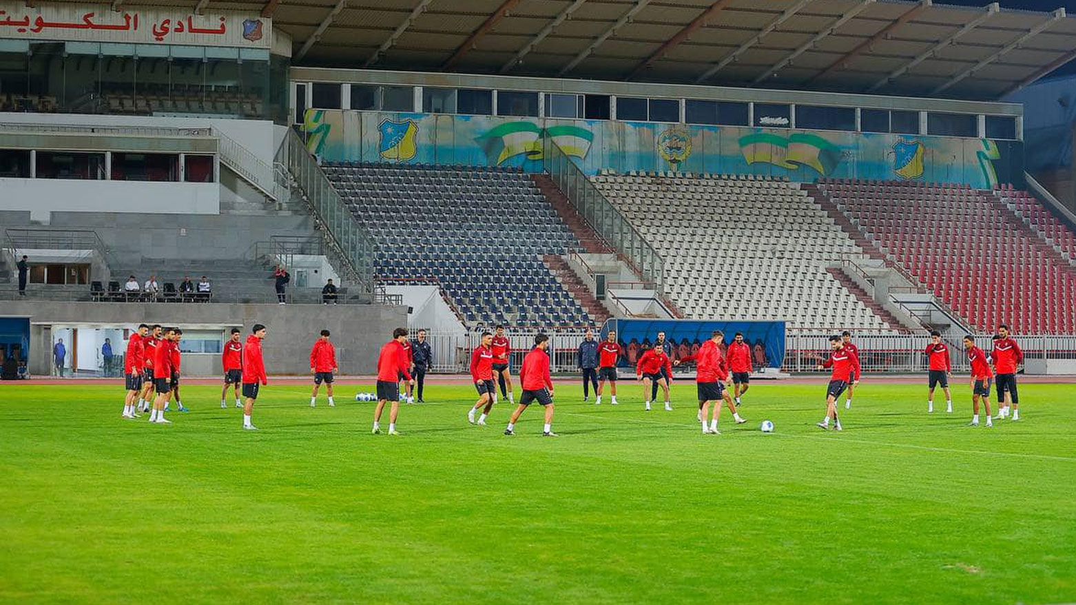 خلال تدريبات منتخب العراق (الصفحة الرسمية للاتحاد العراقي لكرة القدم)