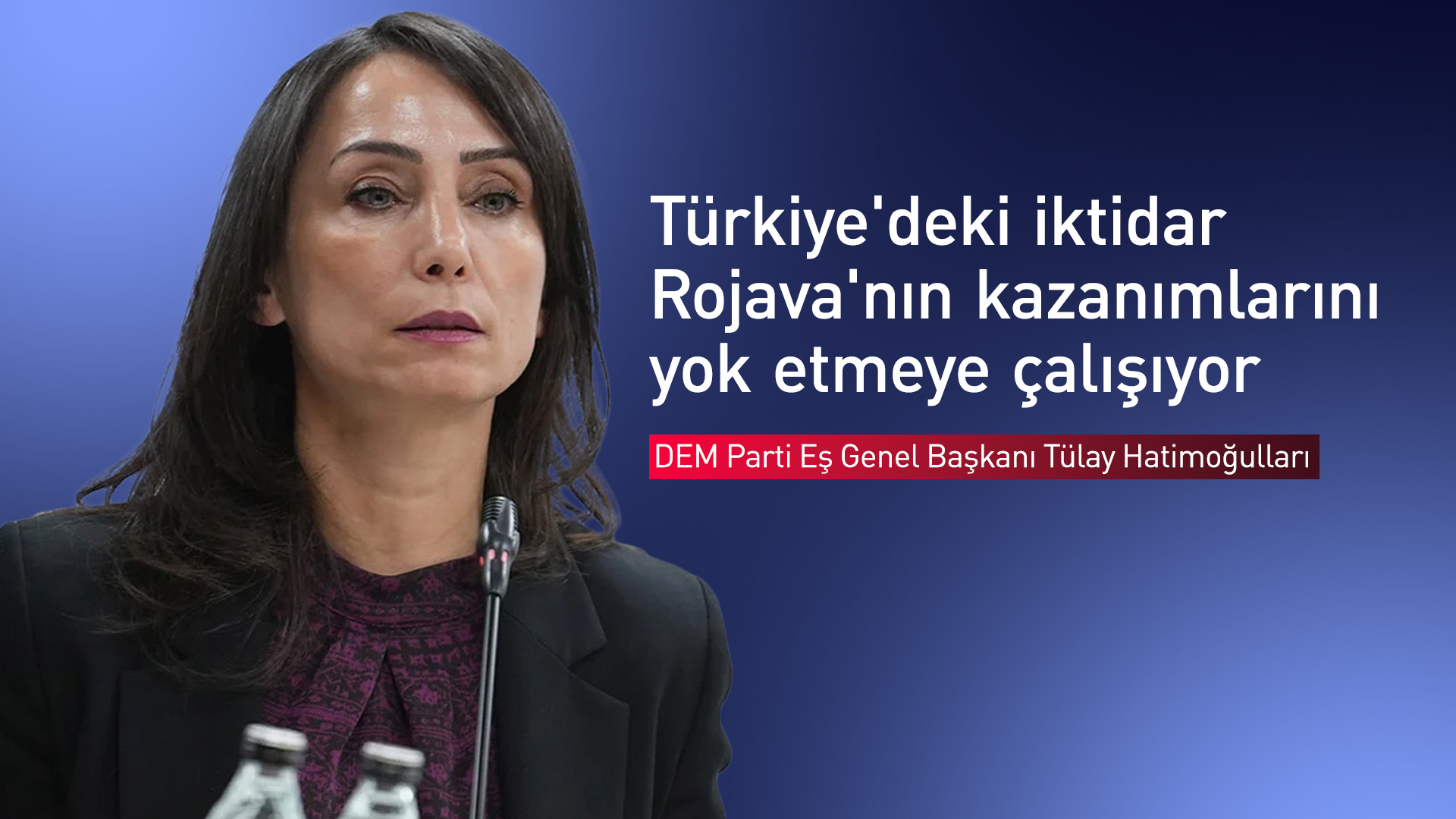 DEM Parti Eş Genel Başkanı Tülay Hatimoğulları