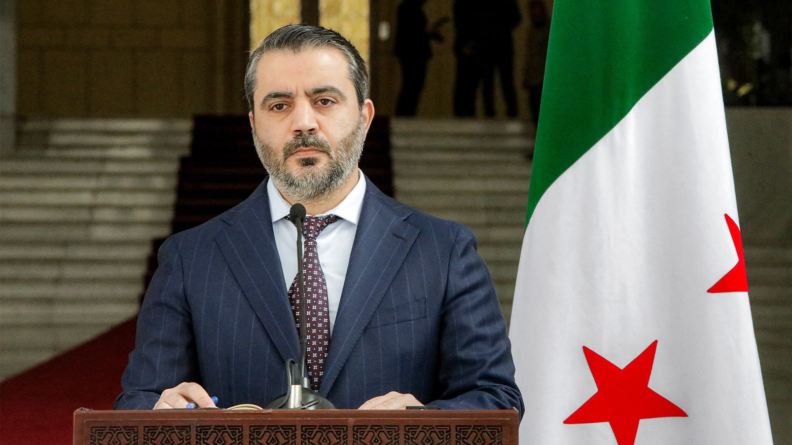 Asaad Shibani (Shaybani), Foreign Minister for the interim Syrian government. (Photo: AFP)