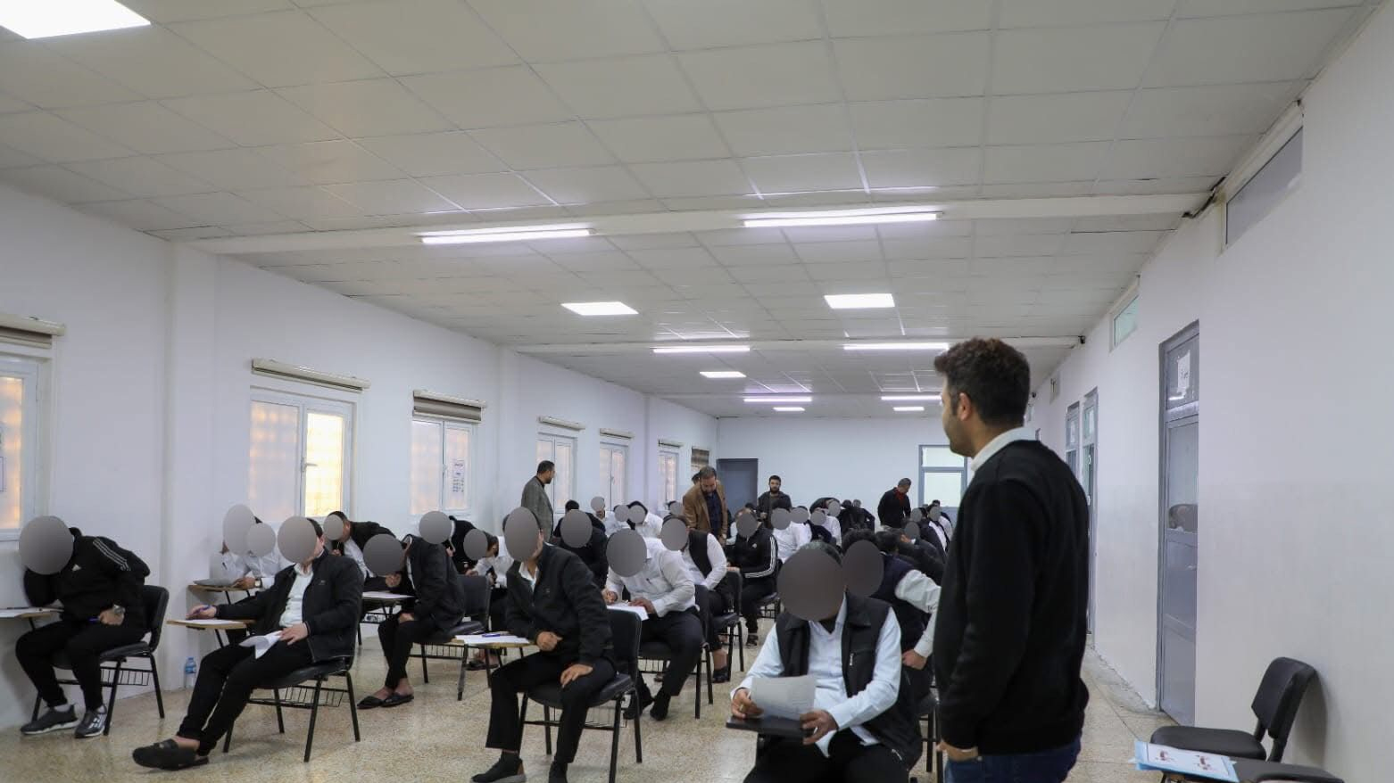 Prisoners taking exams at one of the Kurdistan Region prisons, Jan. 8, 2025. (Photo: Submitted to Kurdistan24)