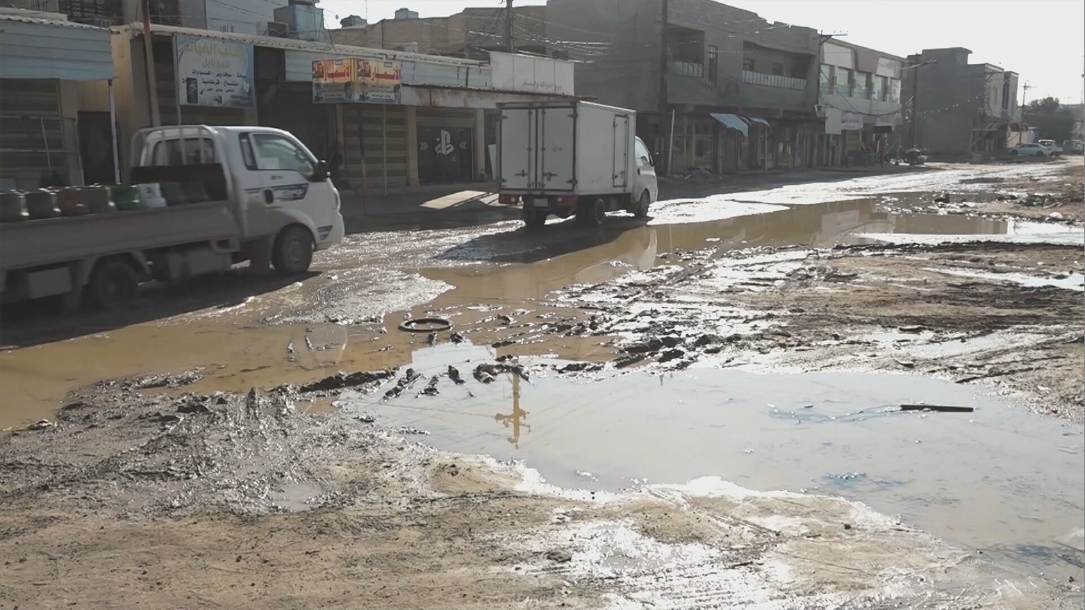 دیمەنی یەکێک لە شەقامەکانی پارێزگای ئەنبار