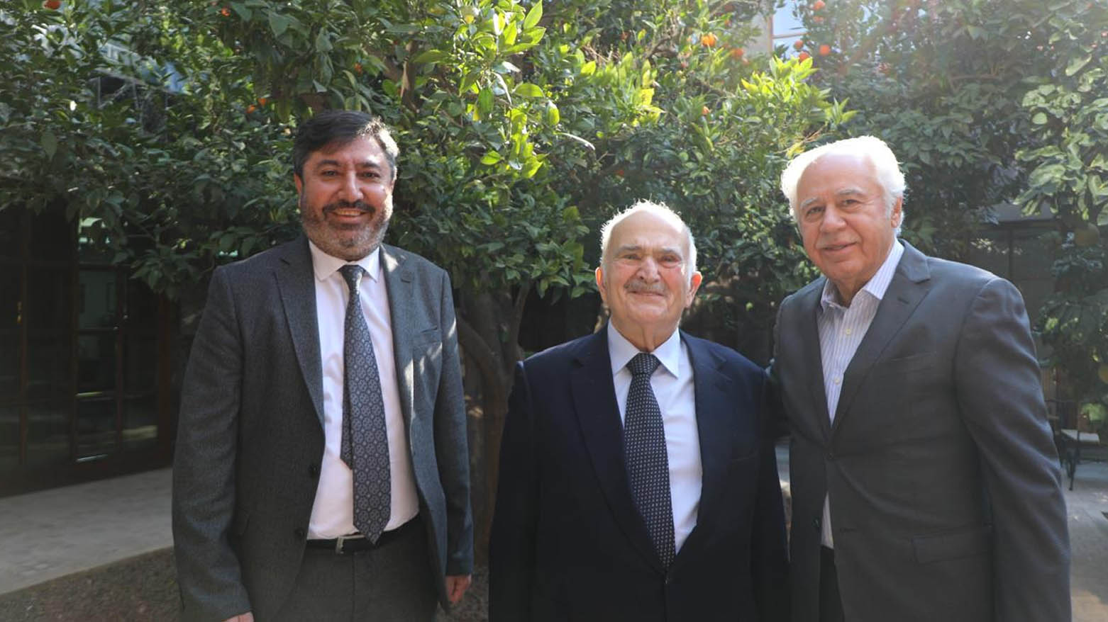 Prince Hassan bin Talal, former Crown Prince of Jordan, with representatives from the Kurdistan Chronicle Foundation in Amman, Jordan, Feb. 1, 2025. (Photo: Kurdistan24)