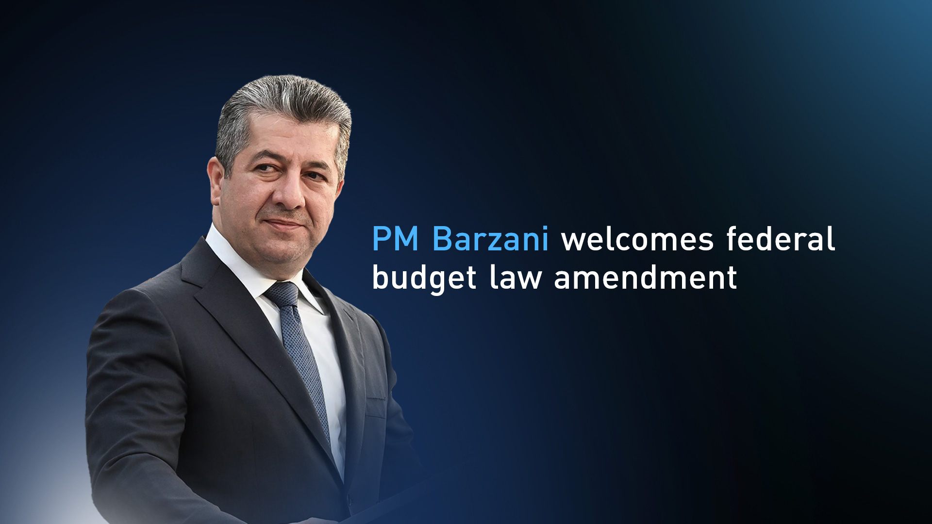 Kurdistan Region Prime Minister Masrour Barzani. (Photo: Kurdistan24)