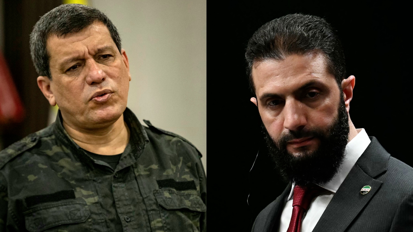 احمد شرع و مظلاوم عبدی