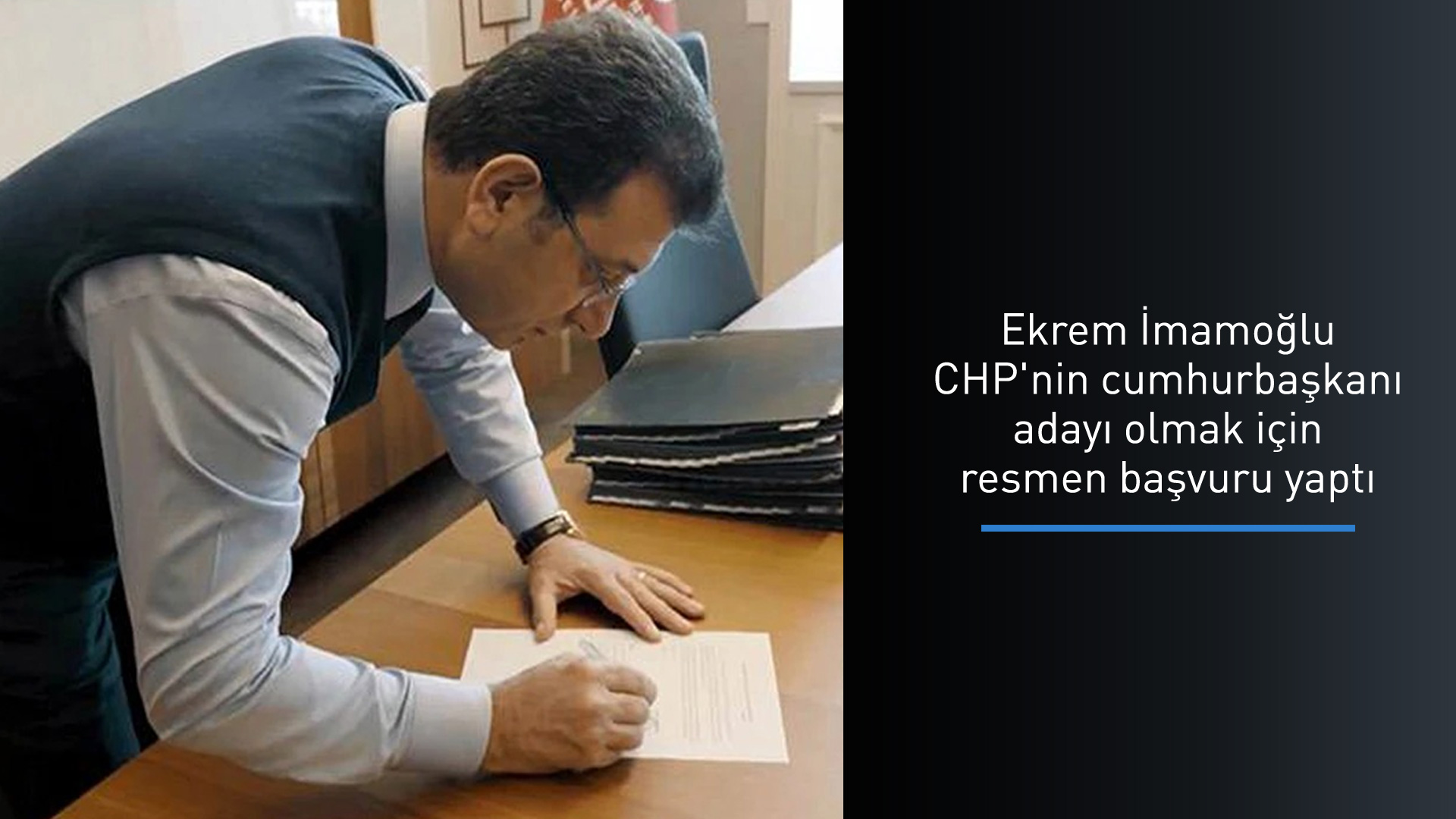 İmamoğlu cumhurbaşkanı adayı olmak için başvurusunu resmen yaptı