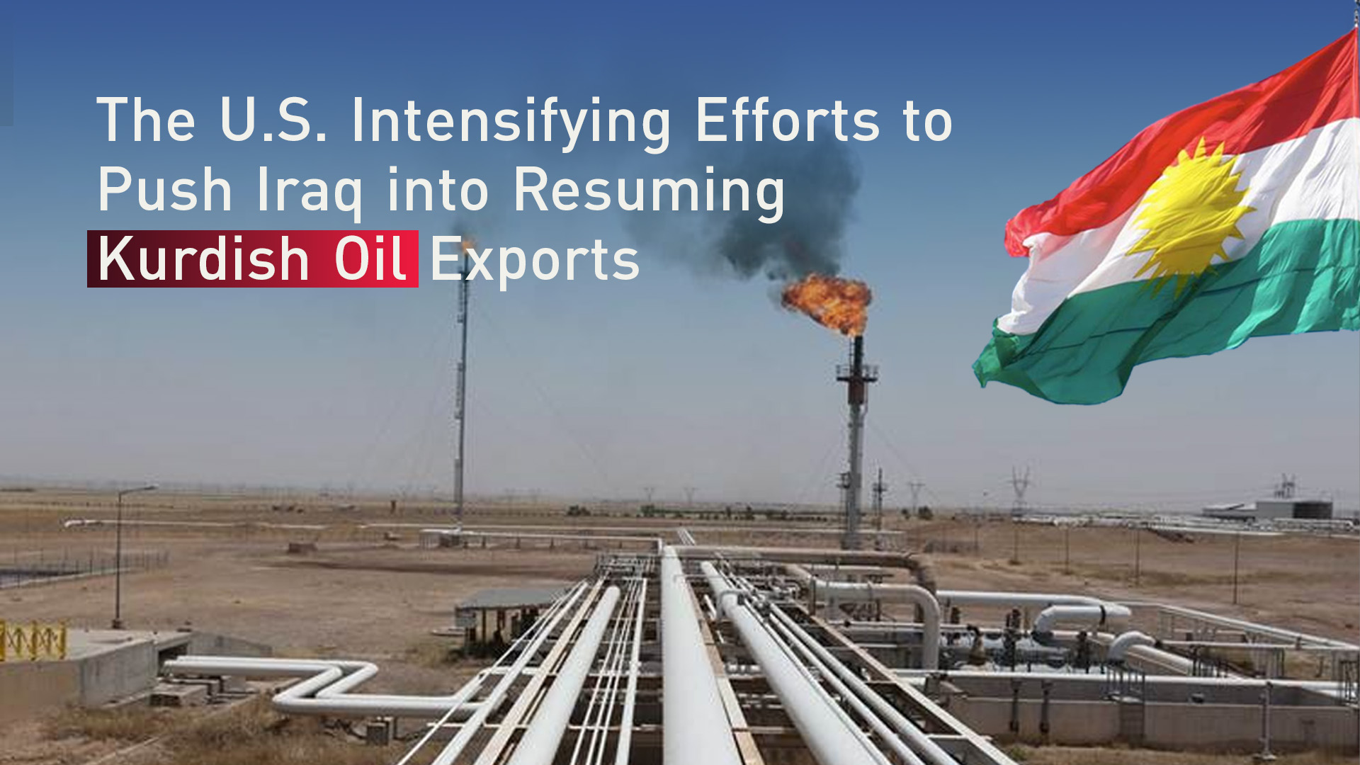 A crude oil processing plant in the Kurdistan Region. (Photo redesigned by Kurdistan24)