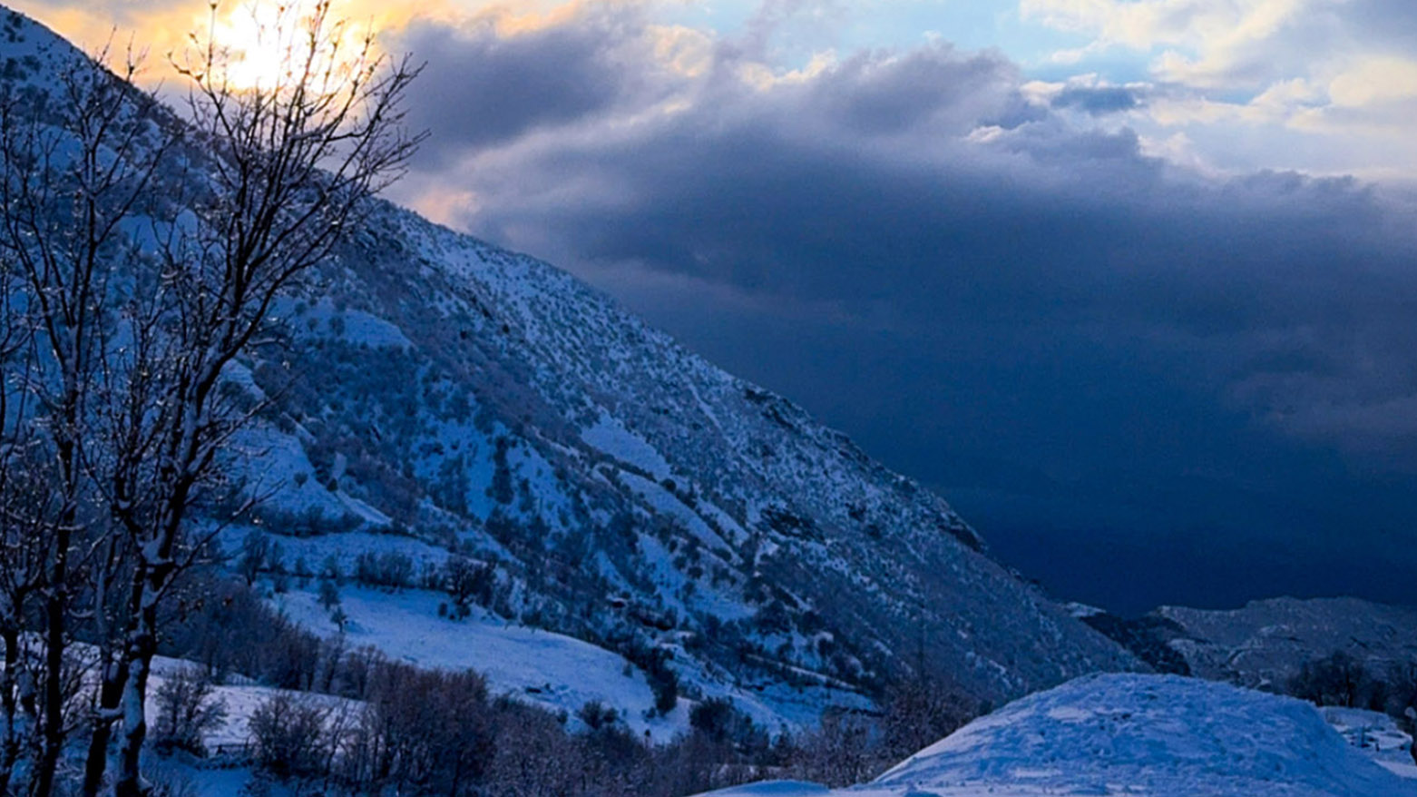 بالصور | كوردستان تكتسي حلتها البيضاء بعد تساقط الثلوج