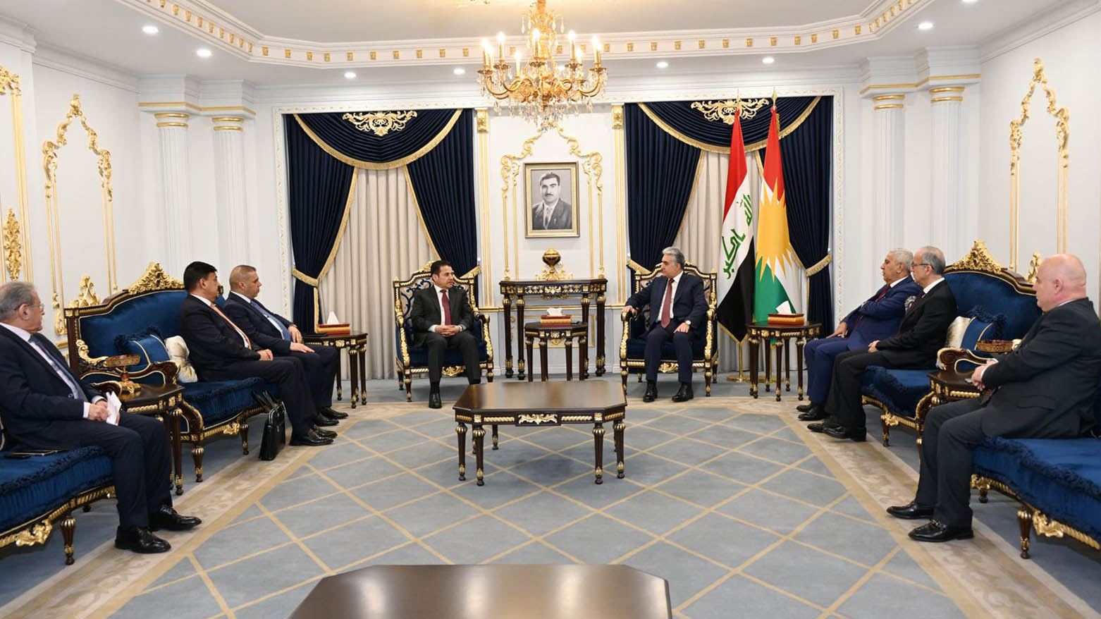 KRG Minister of Interior Rebar Ahmed (R) and Iraq's National Security Advisor, Qasim al-Araji (L). (Photo: KRG)