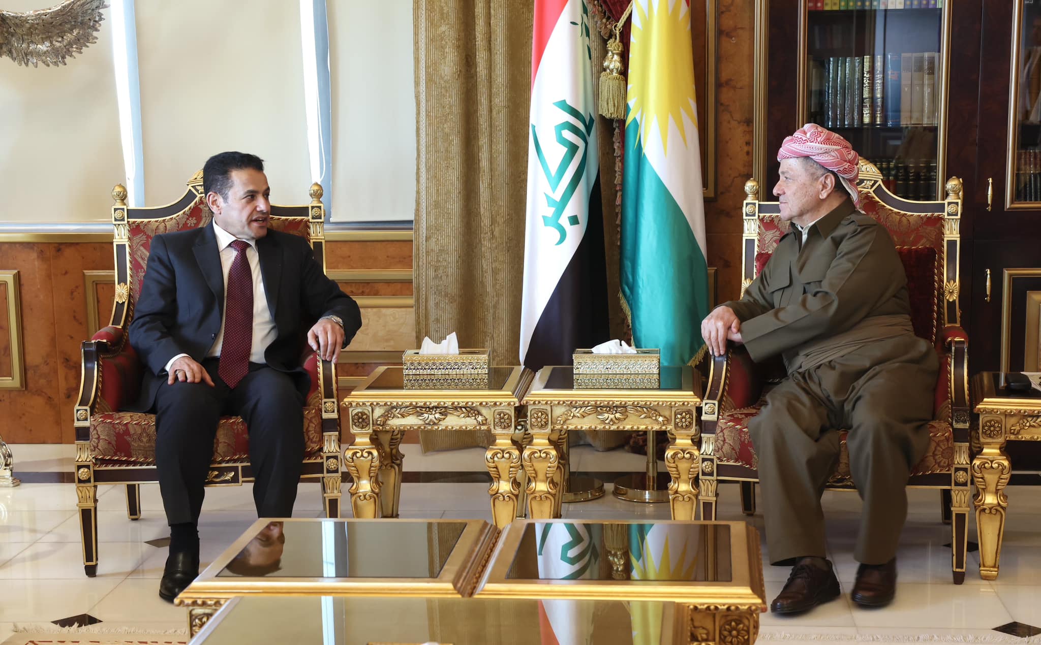 Başkan Mesud Barzani ve Irak Ulusal Güvenlik Danışmanı Kasım Araci