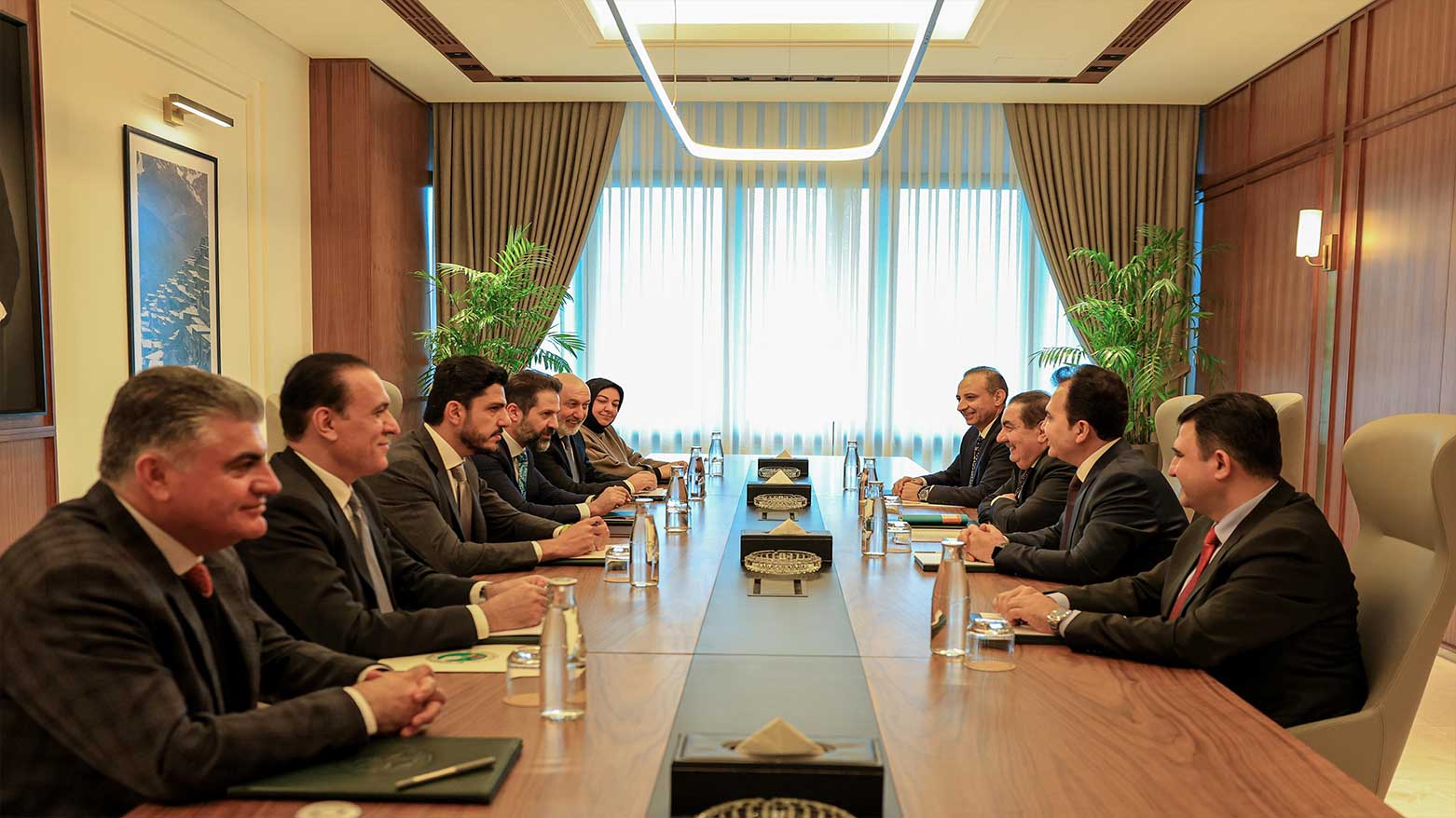 KDP and PUK delegations, in meeting, in Sulaimani city to discuss the KRG 10th cabinet formation, Feb. 22, 2025. (Photo: Kurdistan24)