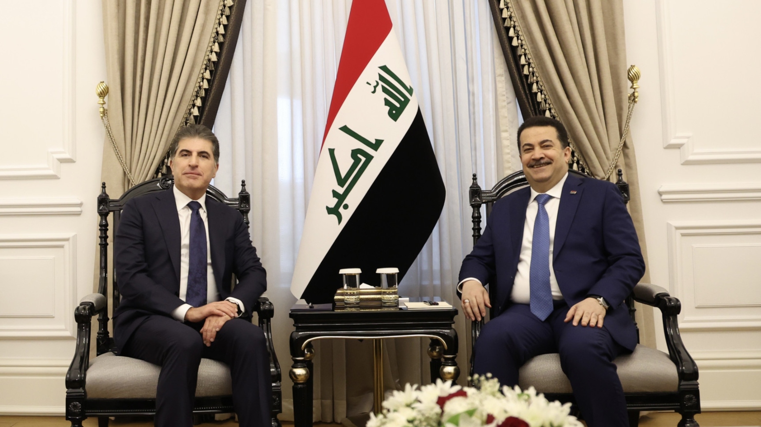 محمد شیاع سوادنی و نچیروان بارزانی