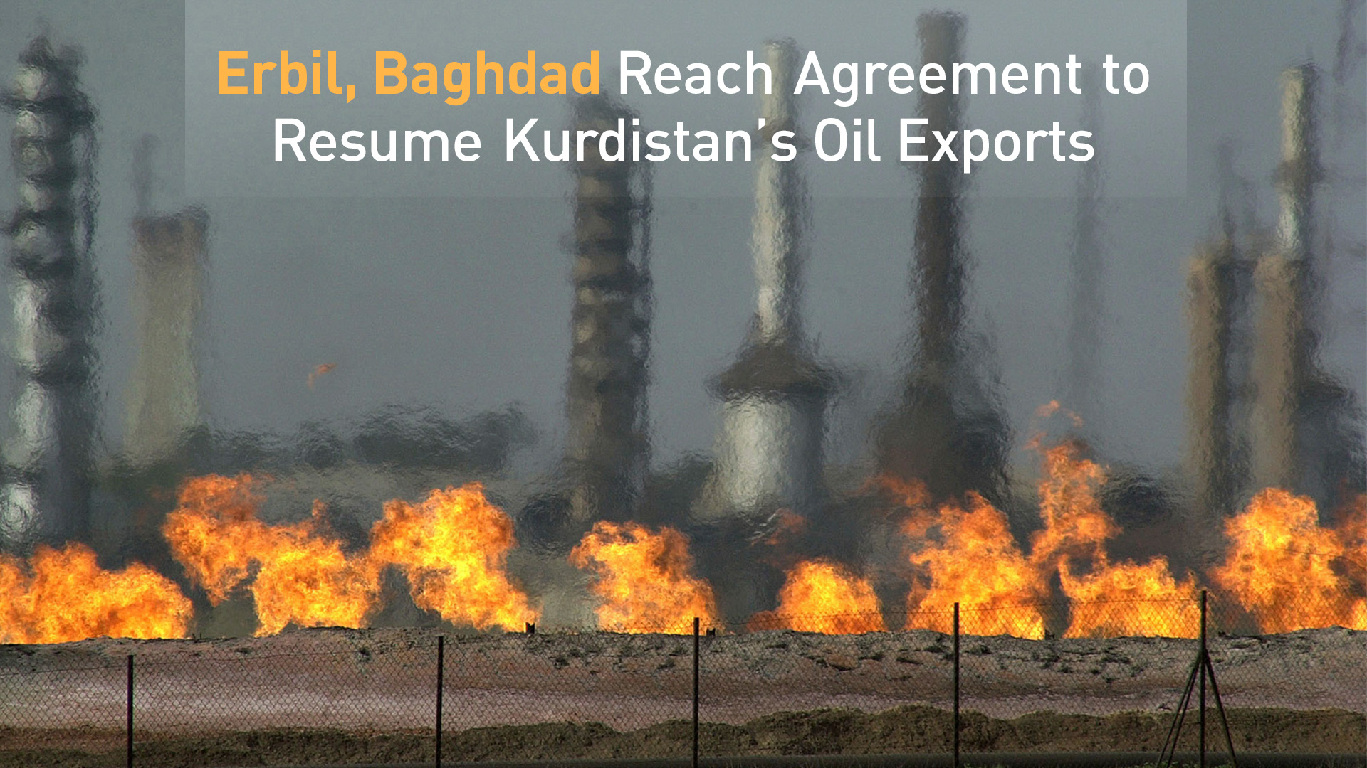 Oil processing plant in the Baba Gurgur oilfield in Kirkuk. (Photo: AP)