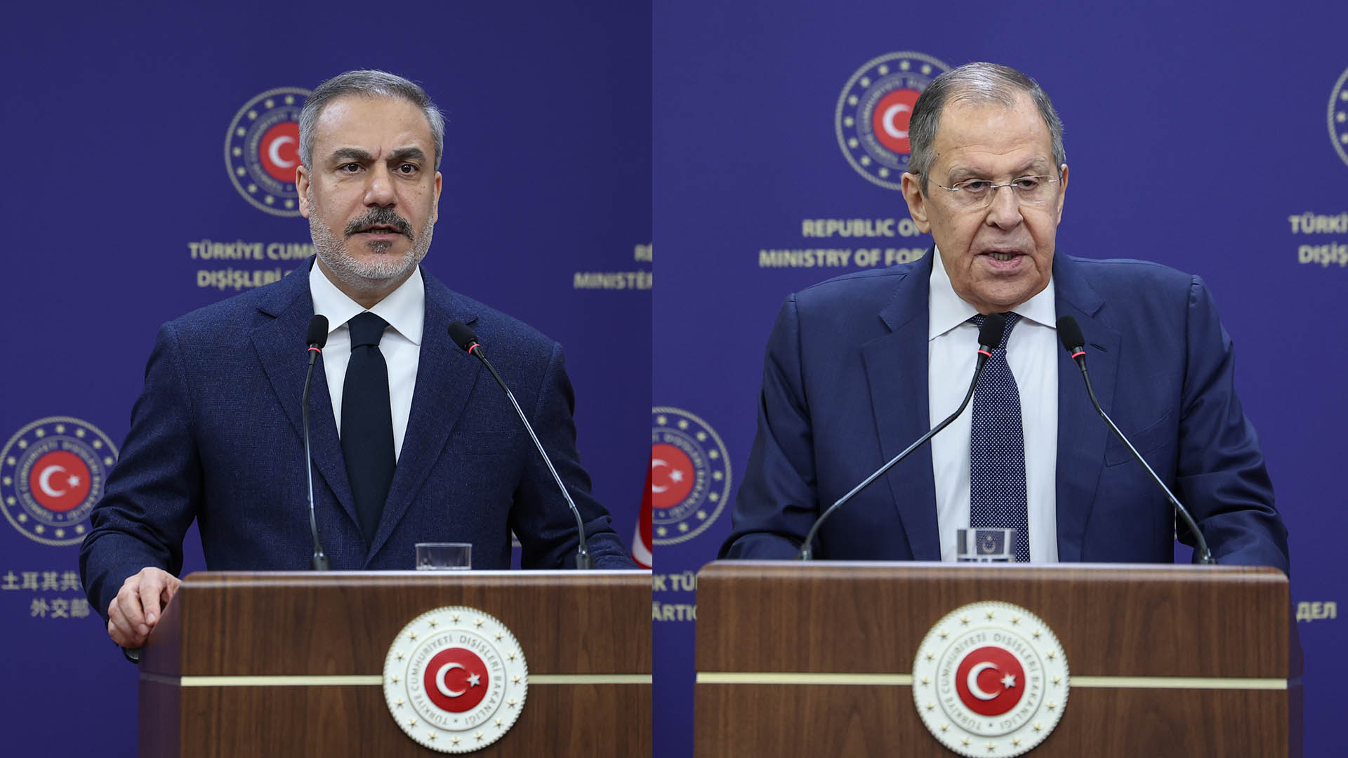 Türkiye Dışişleri Bakanı Hakan Fidan ve Rusya Dışişleri Bakanı Sergey Lavrov (FOTO-AA)
