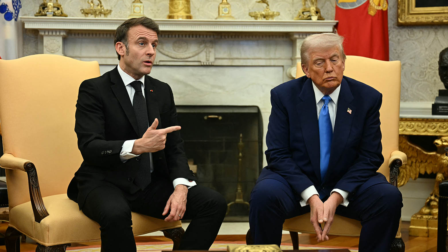 Donald Trump û Emanuel Macron