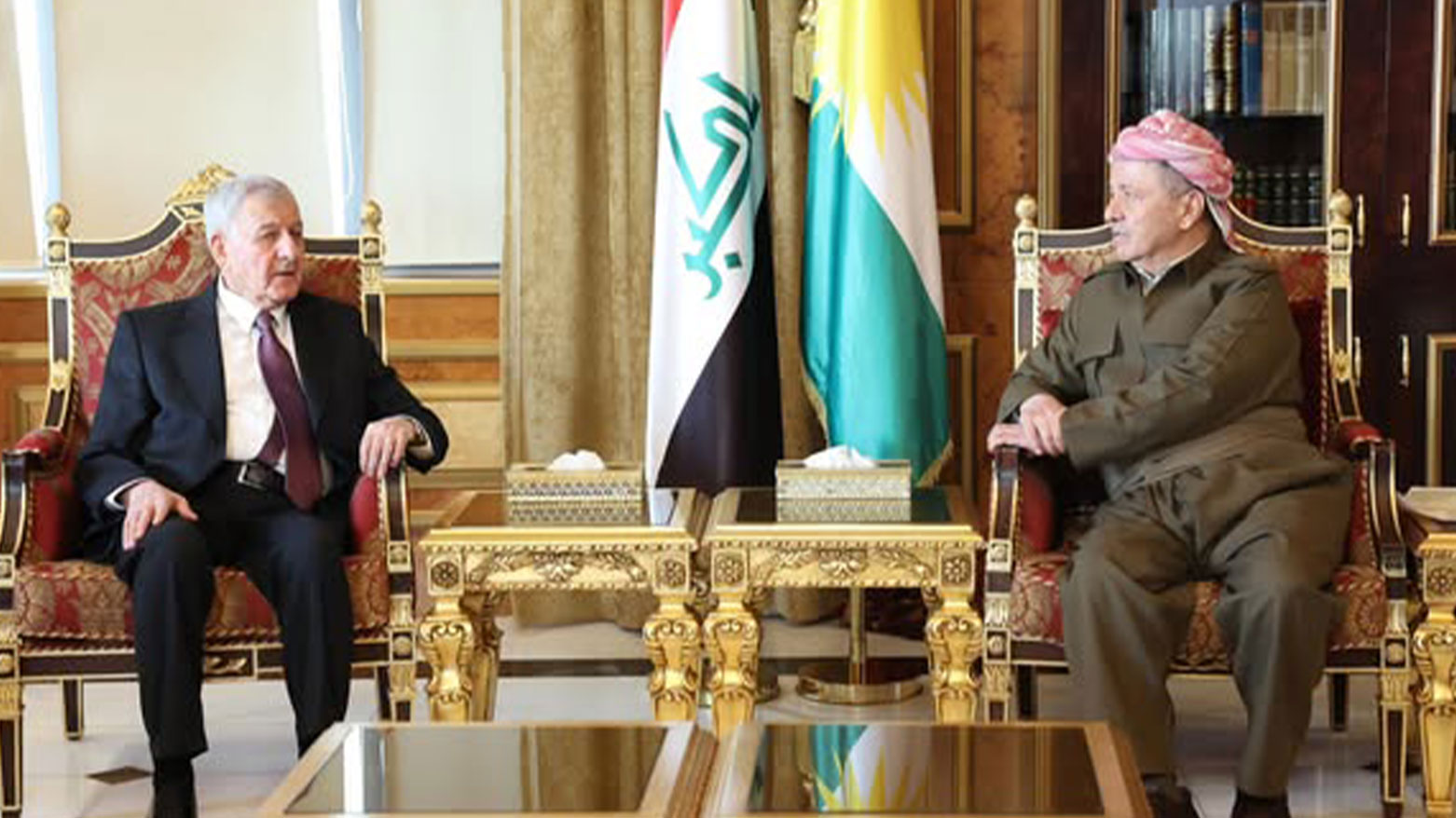Serok Barzanî û Serokkomarê Îraqê danûstandin li ser rewşa siyasî ya Îraq û deverê kirin