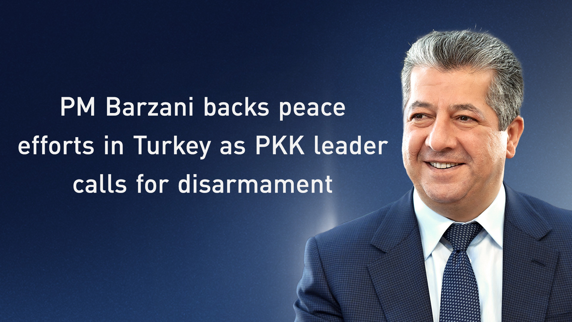 Kurdistan Region Prime Minister Masrour Barzani. (Photo: Designed by Kurdistan24)