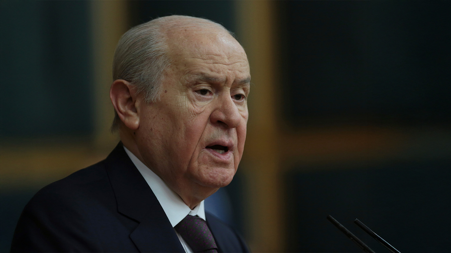 Devlet Bahceli, the leader of Turkey's main nationalist party, Nationalist Movement Party (MHP). (Photo: AP)