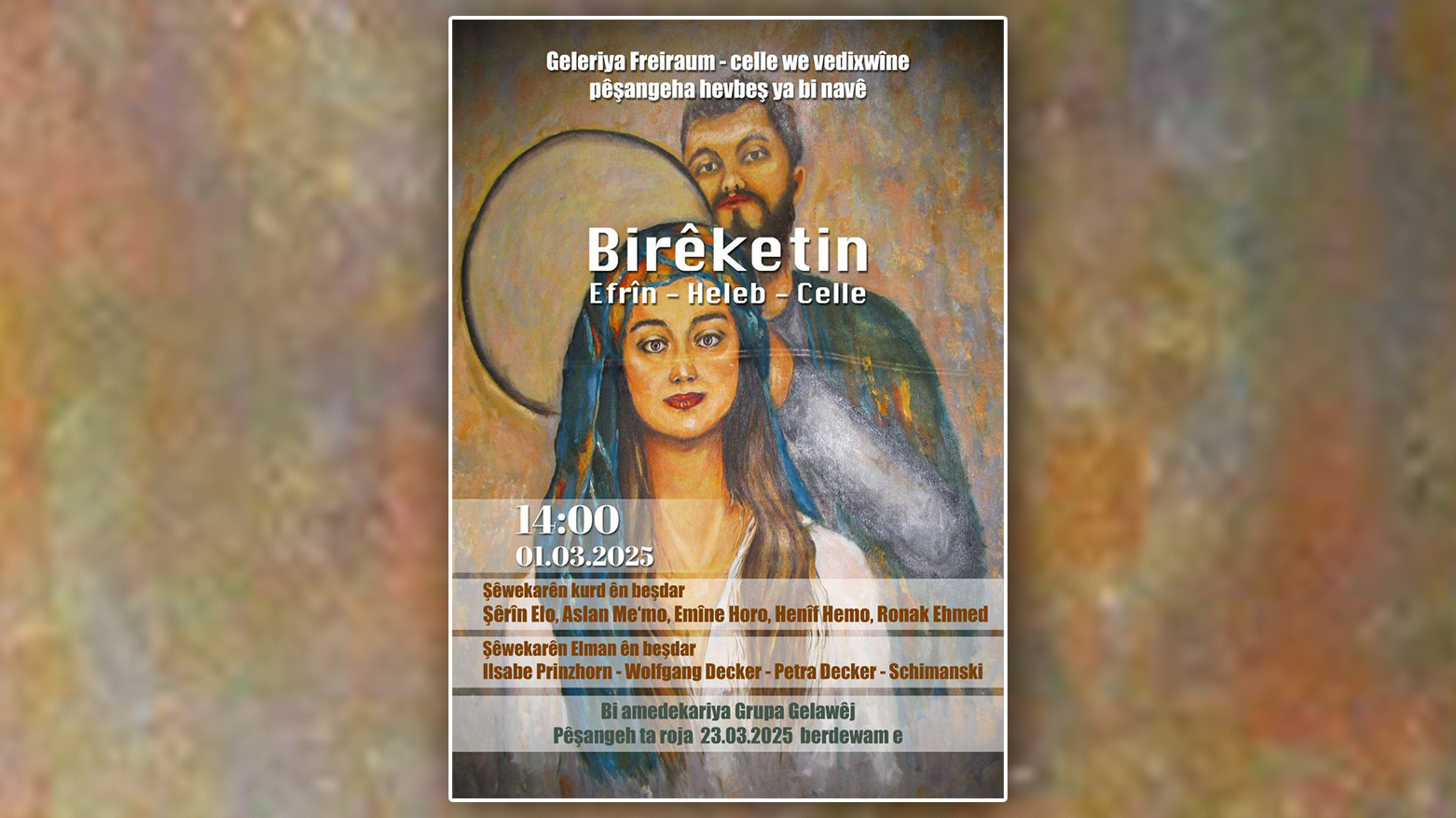 Pêşangeheke şêwekarên Kurd û Alman li bajarê Celle hat vekirin