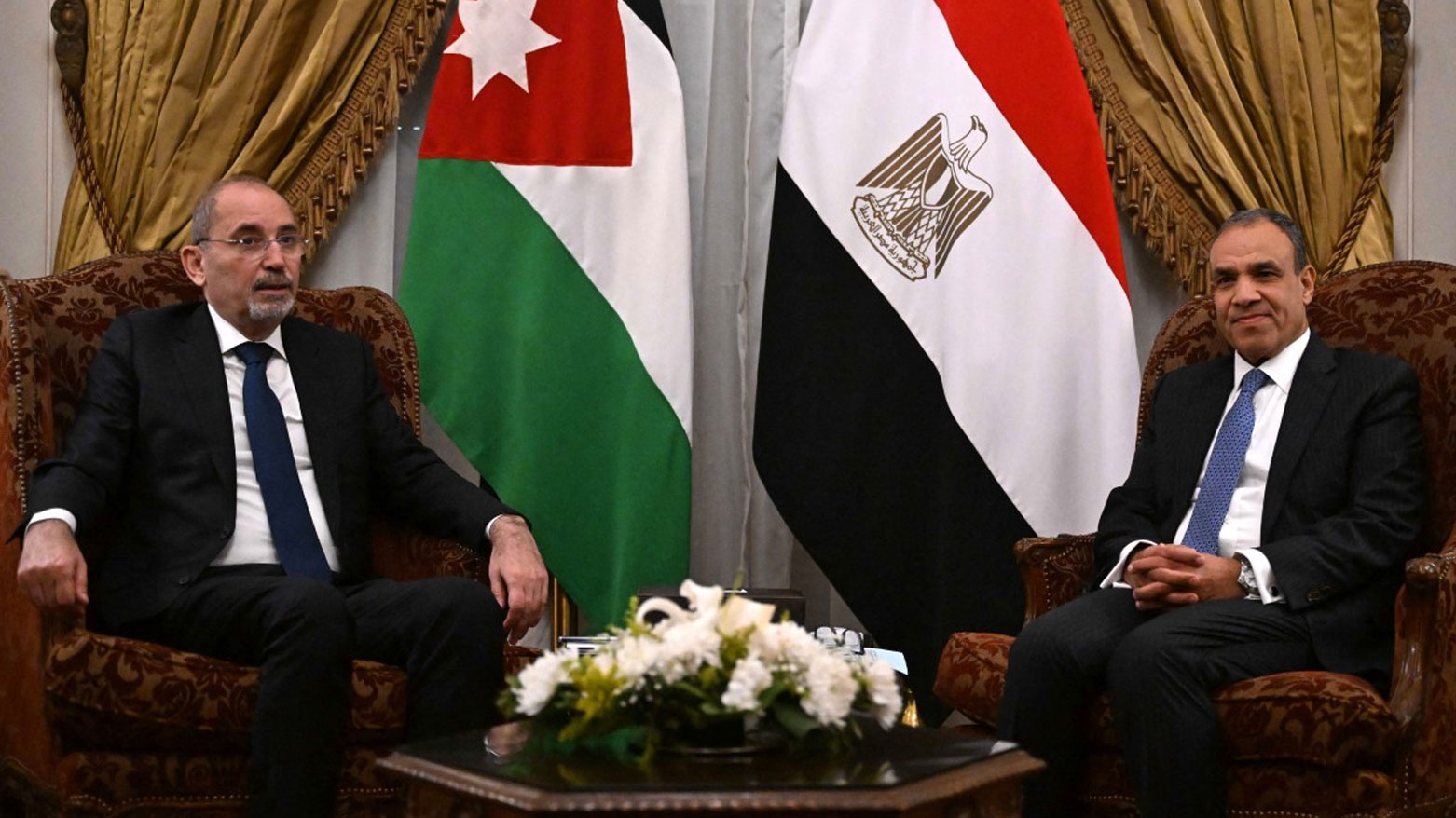 وزير الخارجية المصري يلتقي نظيره الأردني (فرانس برس)