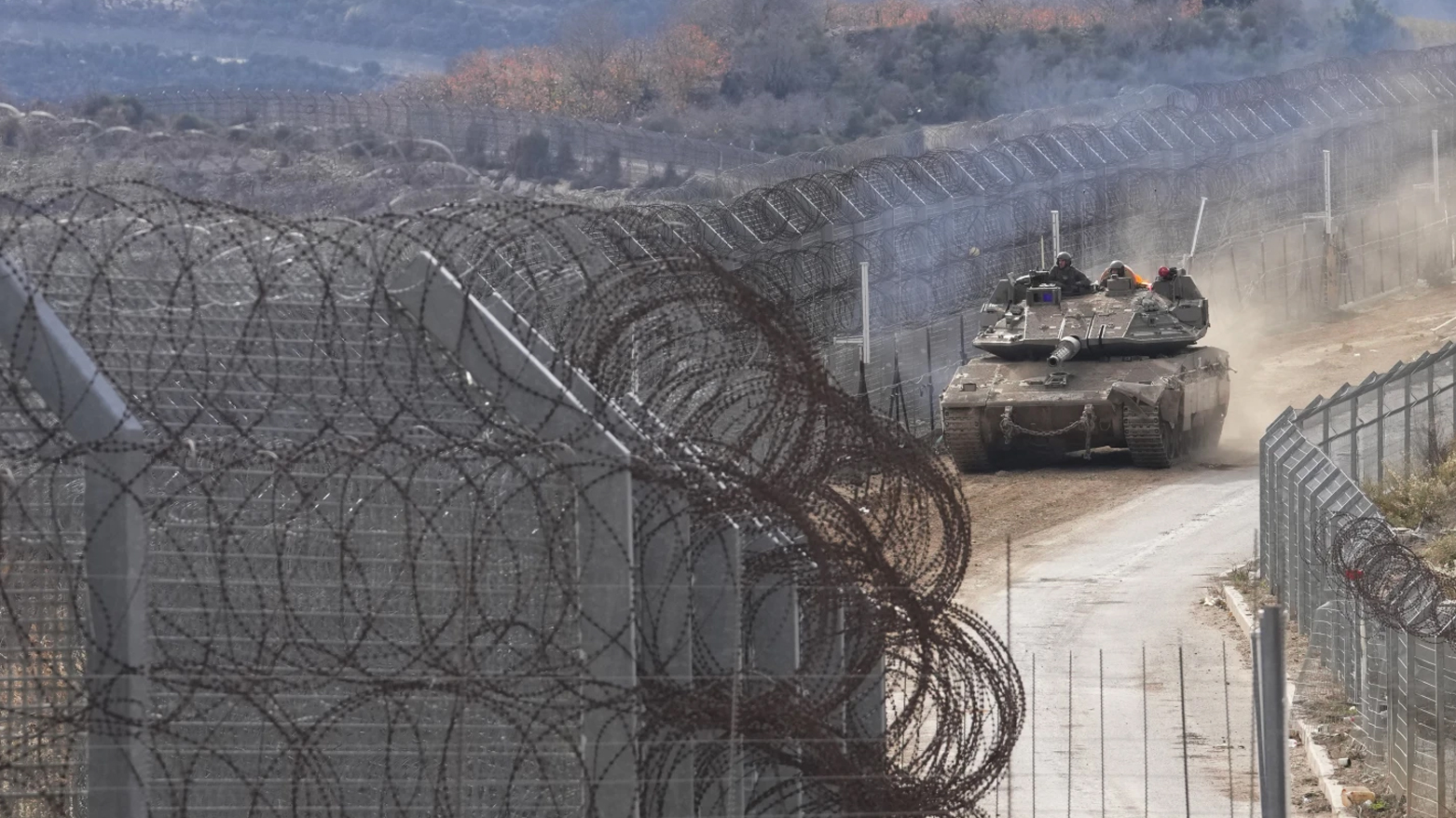 An Israeli army tank maneuvers near the so-called Alpha Line that separates the Israeli-annexed Golan Heights from Syria, Wednesday, Dec. 11, 2024. (Photo: AP)