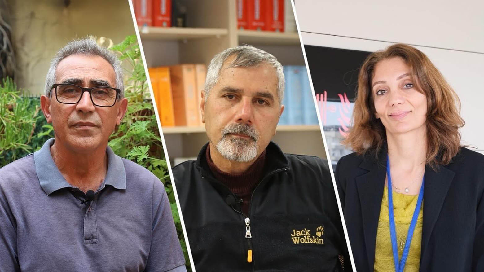 The Kurdish teachers who were detained by the Turkish government. (Photo: Designed by Kurdistan24)