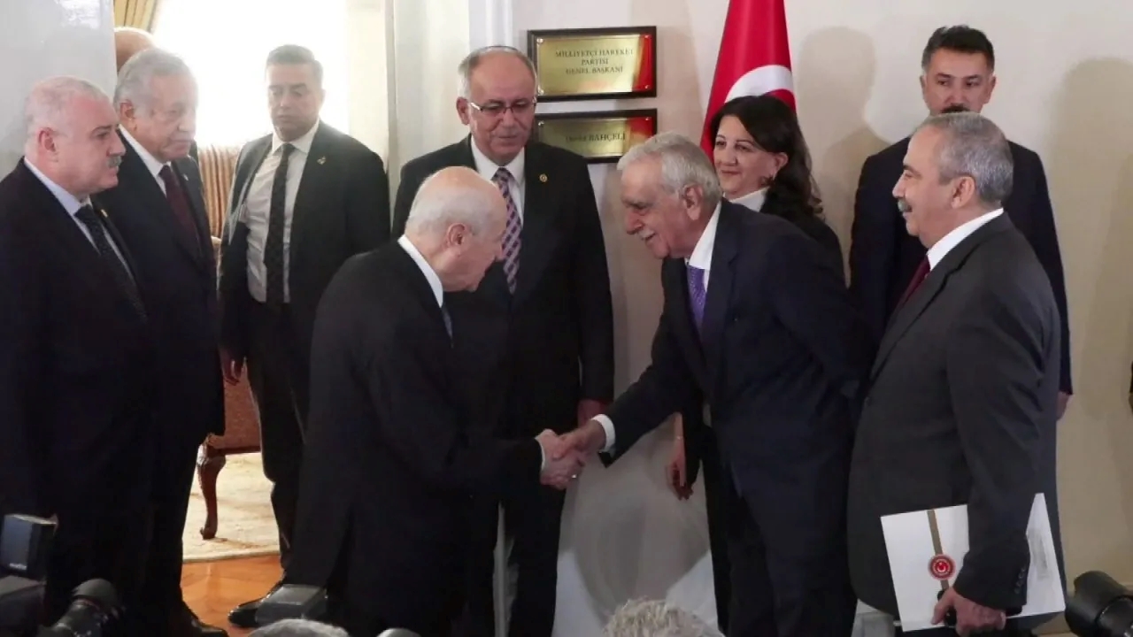 DEM Parti heyetinin MHP lideri Devlet Bahçeli'ye ziyareti (FOTO-Arşiv)