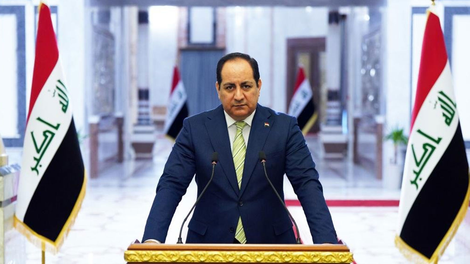 Iraqi government’s spokesperson, Basem Al-Awadi. Mar. 8, 2025. (Photo: INA)