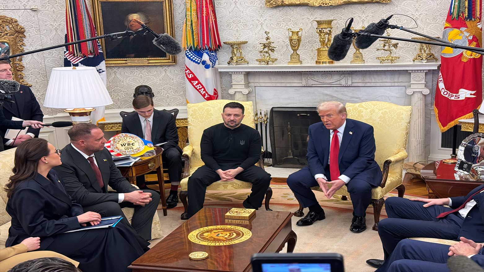 President Donald Trump meets with Ukraine President Volodymyr Zelenskyy in the Oval Office at the White House in Washington, Feb. 28, 2025. (Photo: AP)
