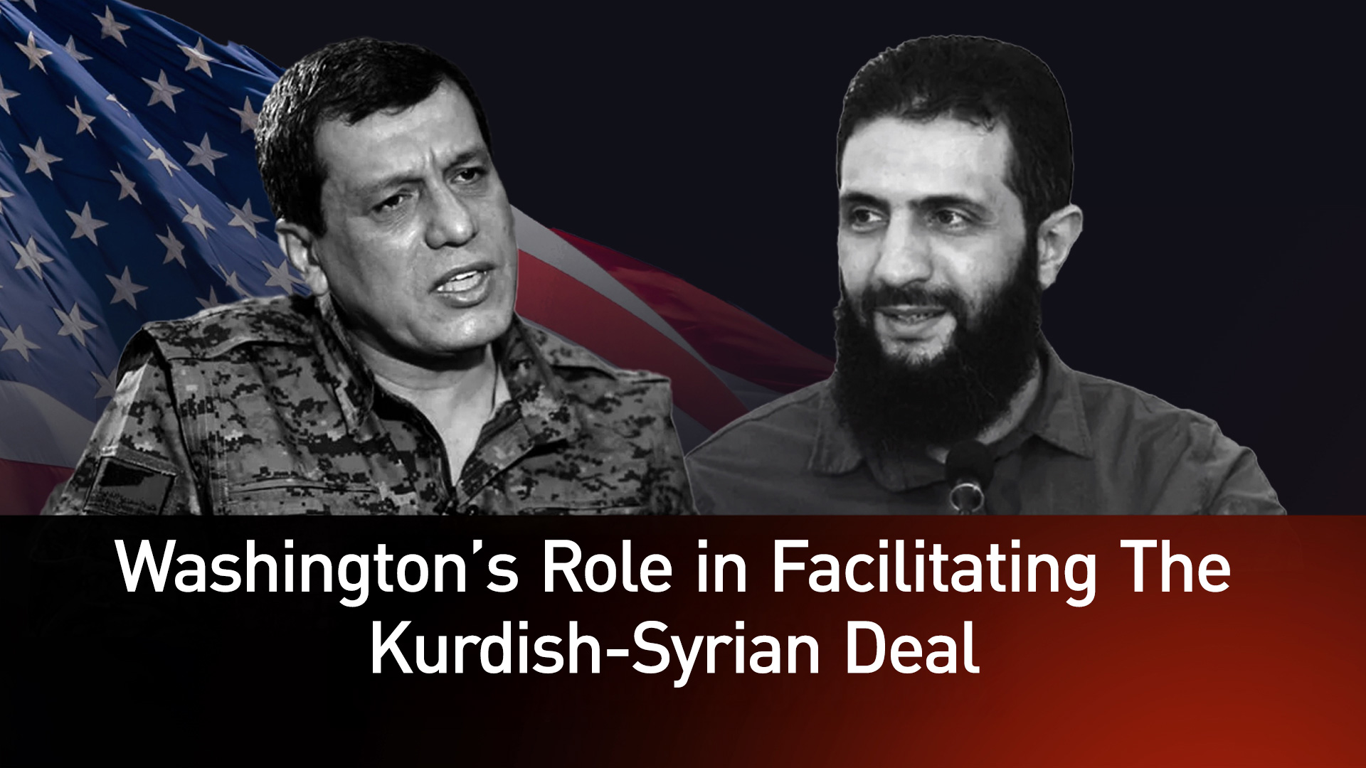 Syrian Democratic Forces Leader Mazloum Abdi (L), Syria's interim President Ahmad al-Sharaa (R). (Graphic: Designed by Kurdistan24)