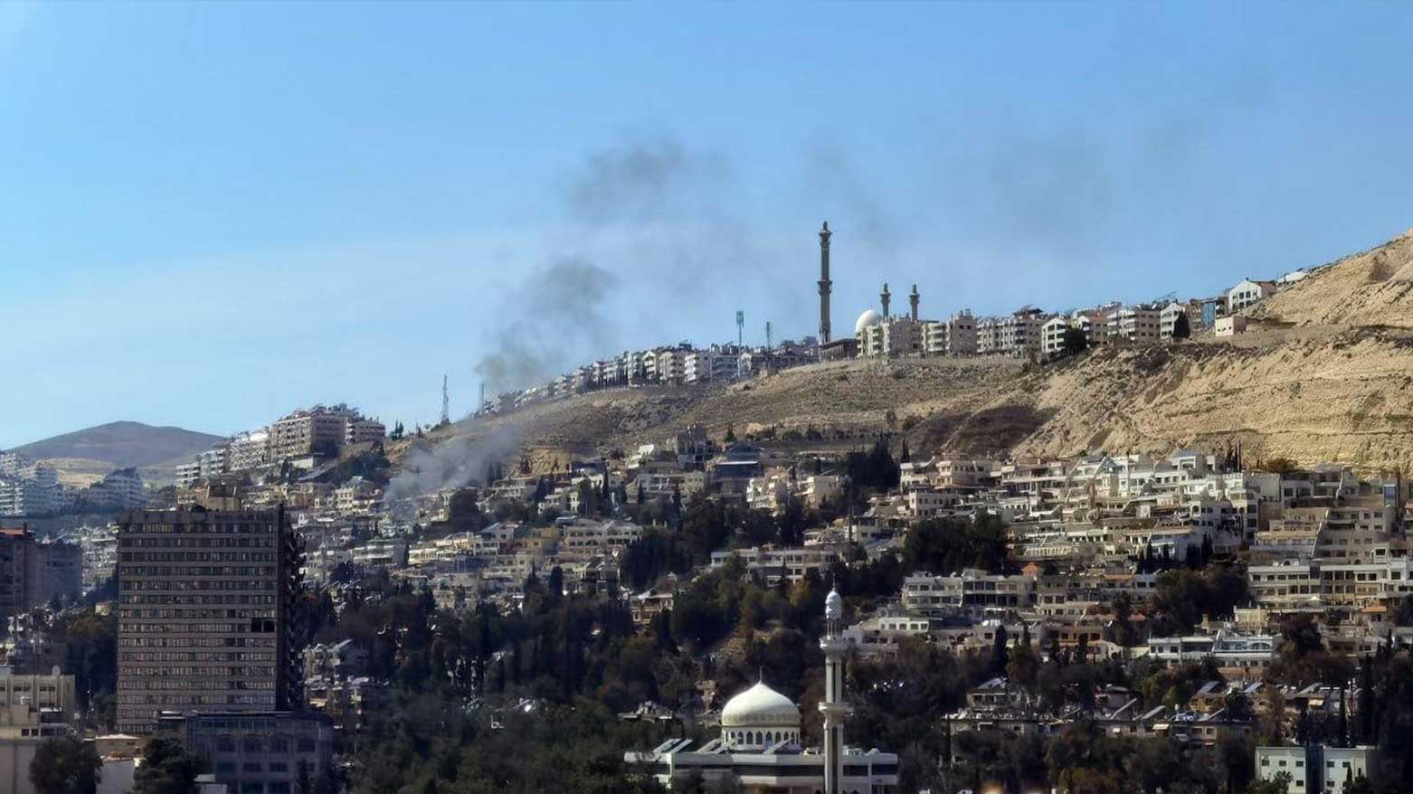 The site, targeted by the Israeli strike, in Damascus, Syria, Mar. 13, 2025. (Photos: SANA)