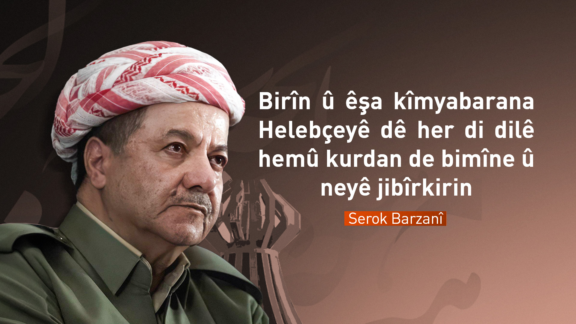 Serok Barzanî: Qerebûkirina malbatên qurbaniyên Helebçeyê li ser milê dewleta Iraqê ye