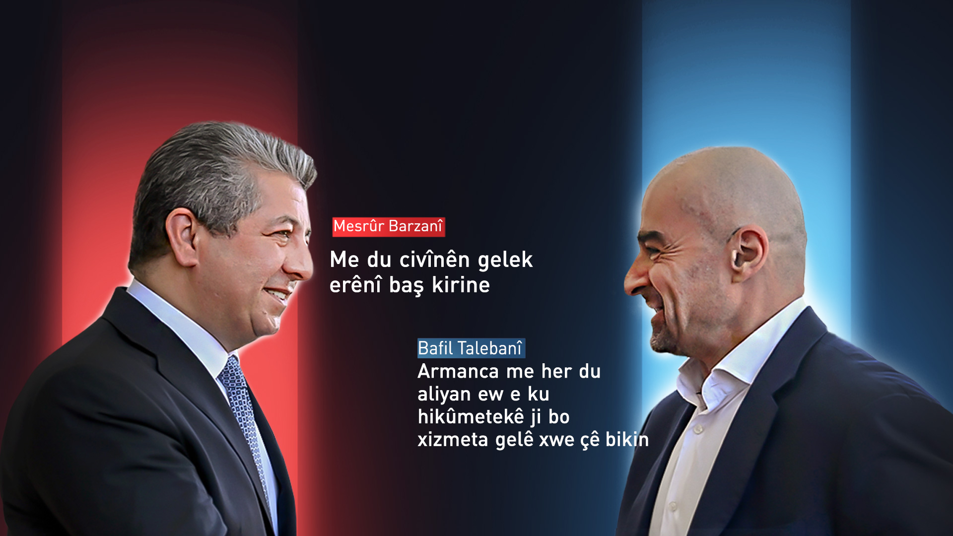 Mesrûr Barzanî û Bafil Talebanî