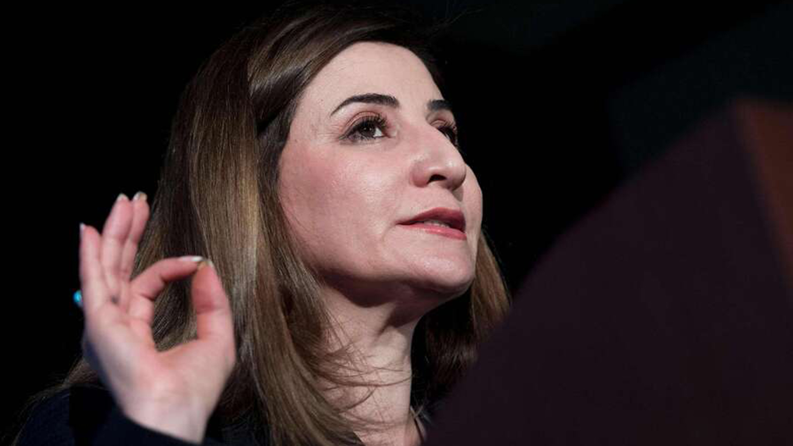 Vian Dakhil, an Iraqi lawmaker and internationally renowned activist who has been called the militant group ISIS's "most wanted" woman, Washington, DC, Feb. 8, 2017. (Photo: AFP)