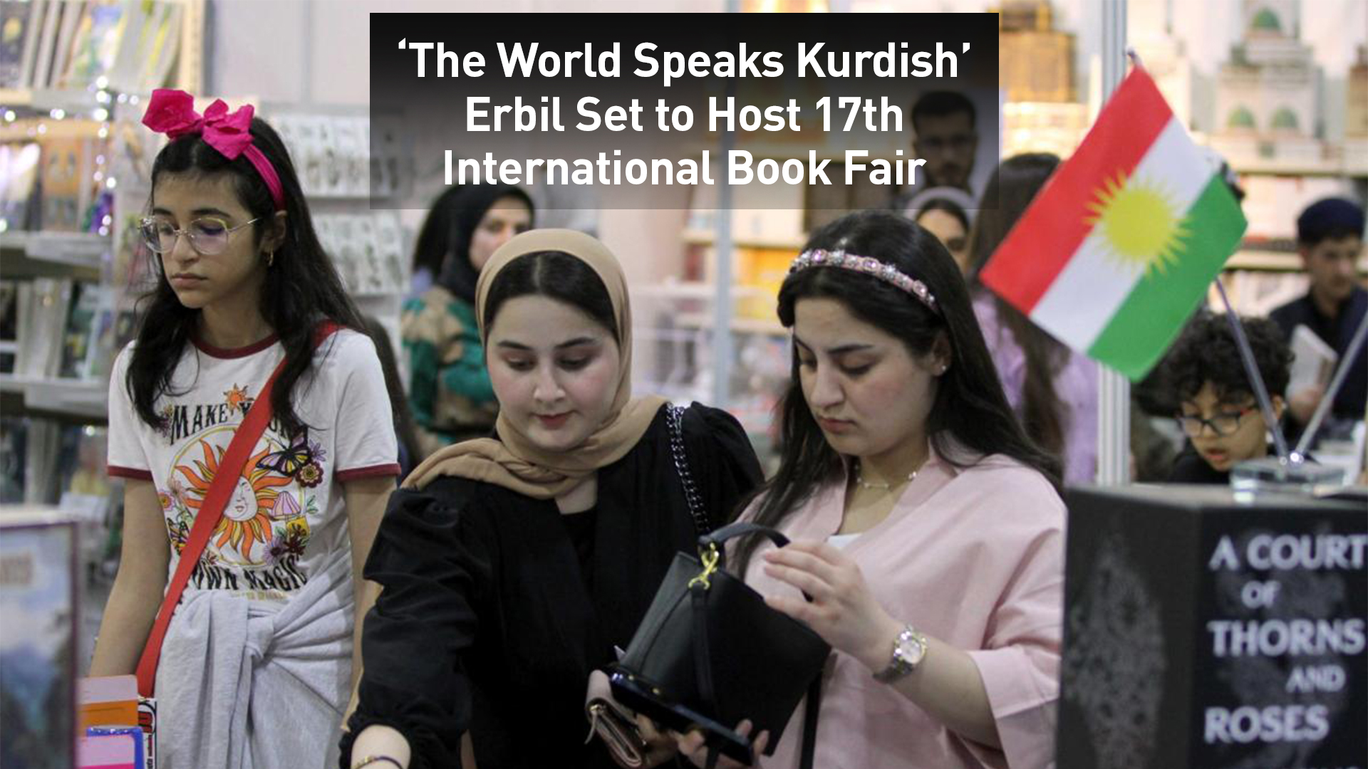 Visitors at the 16th International Book Fair in Erbil. (Photo: Erbil International Book Fair)