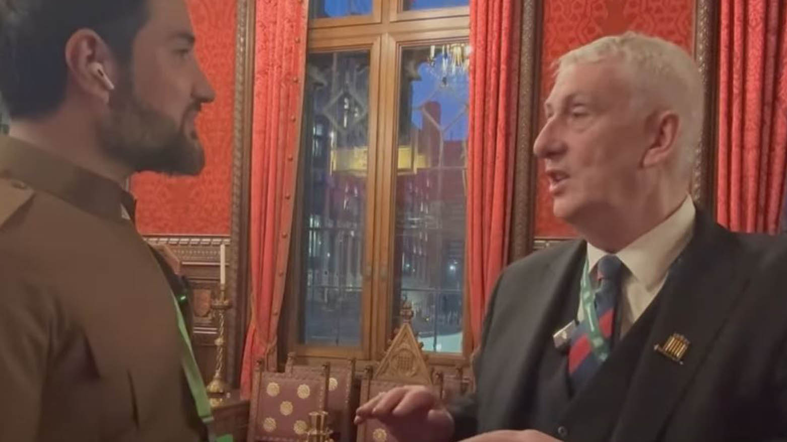 House of Commons Speaker Lindsay Hoyle speaking to Kurdistan24, March 25, 2025. (Photo: Kurdistan24)